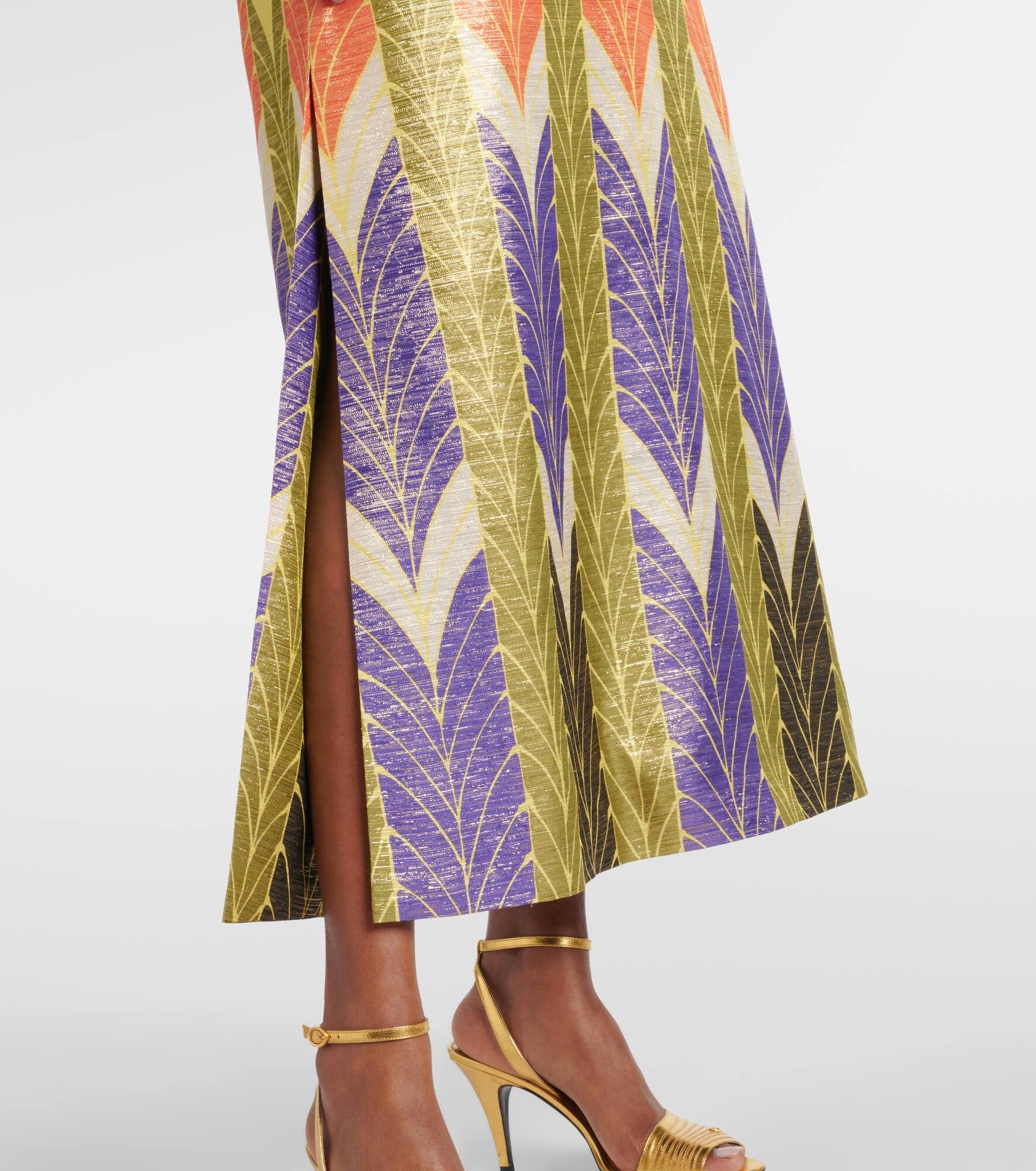 Voyage Imaginaire lamé maxi dress - 5