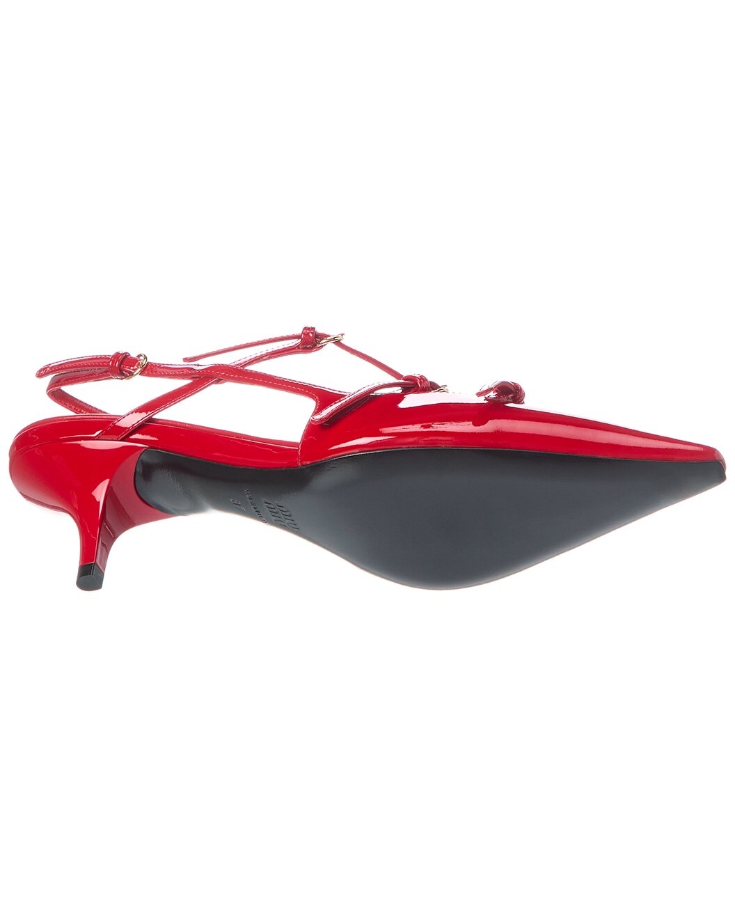 Miu Miu Logo Patent Slingback Pump - 4