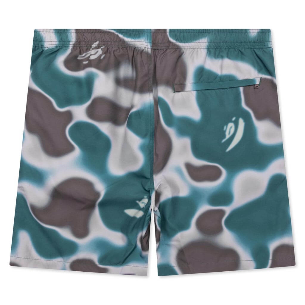 LIQUID CAMO ONE POINT BEACH SHORTS - OLIVE DRAB - 2