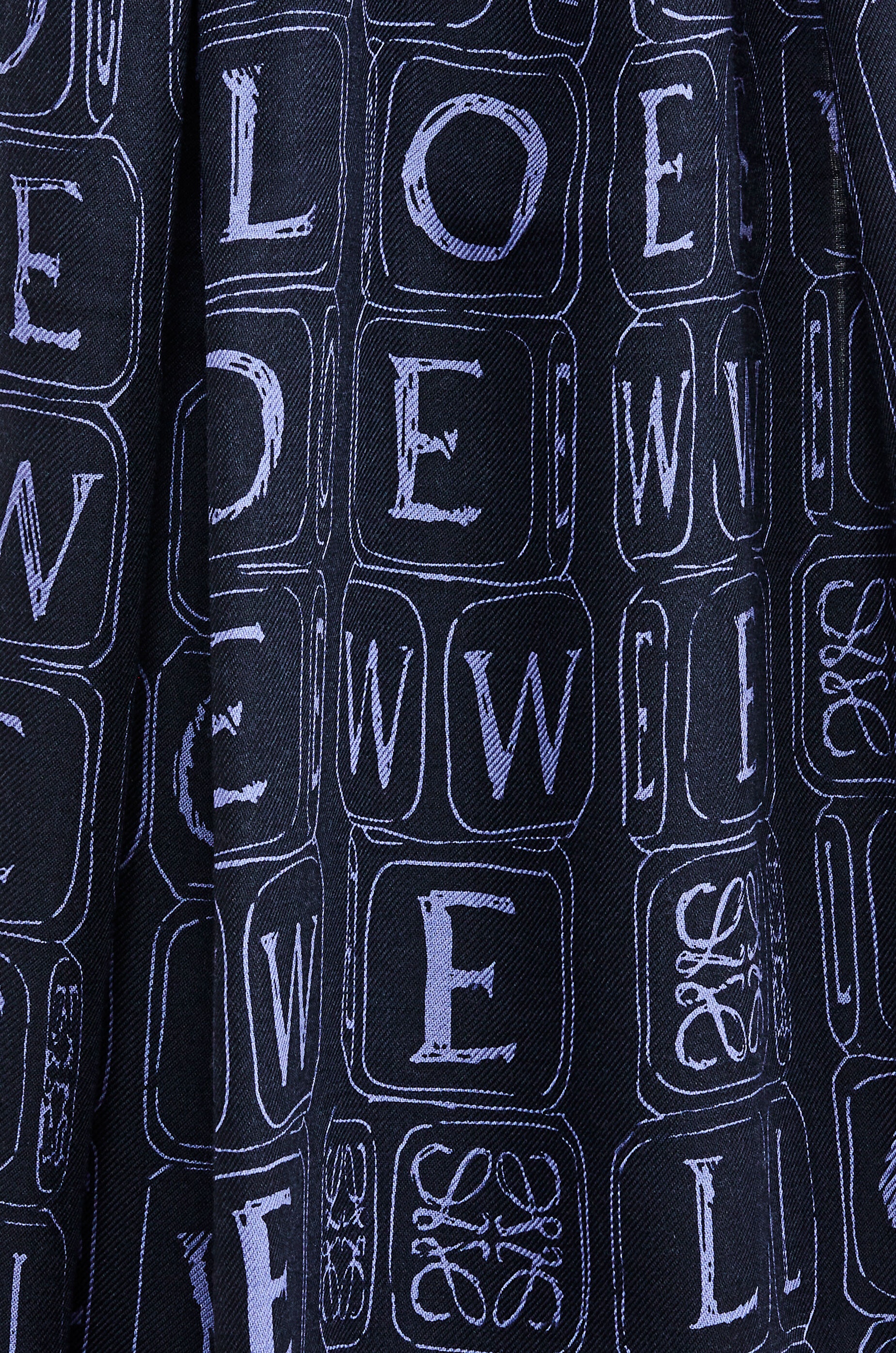 LOEWE dice scarf in wool and silk - 3