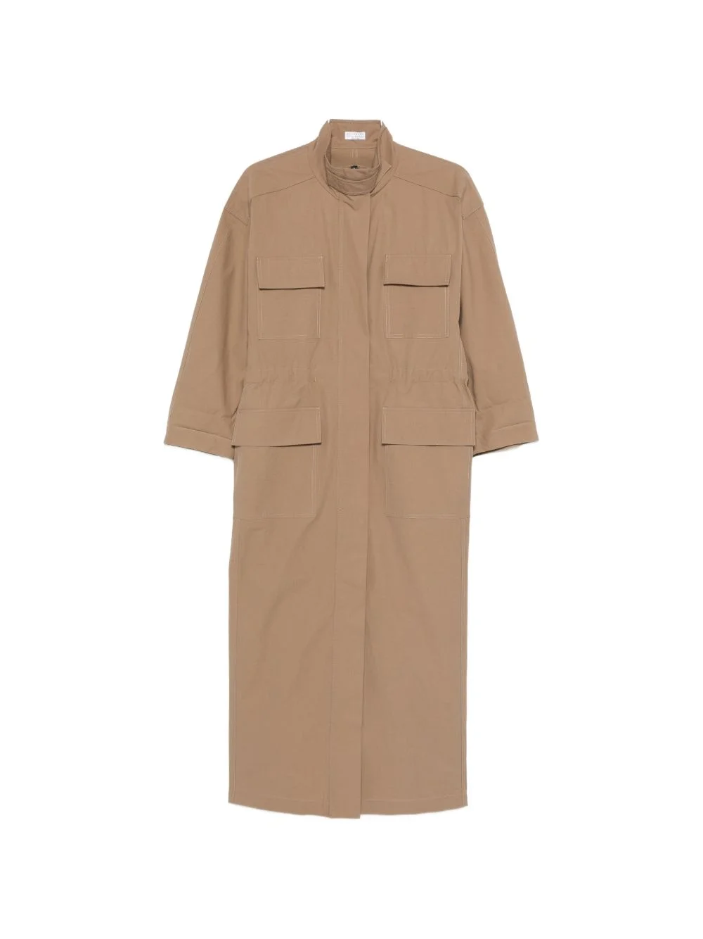 flap-pocket maxi dress - 1