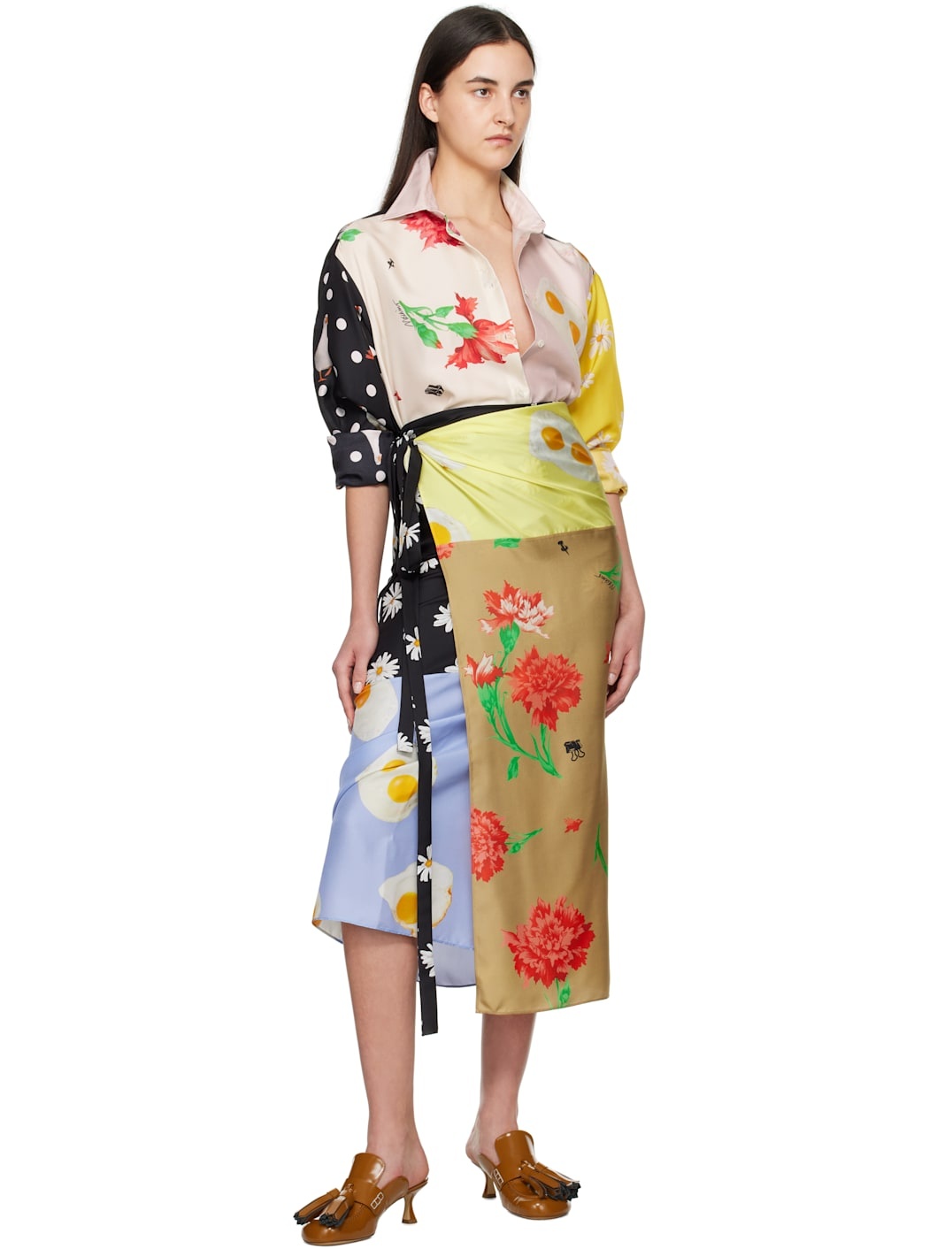 Multicolor All Over Daisy Print Shirt - 5