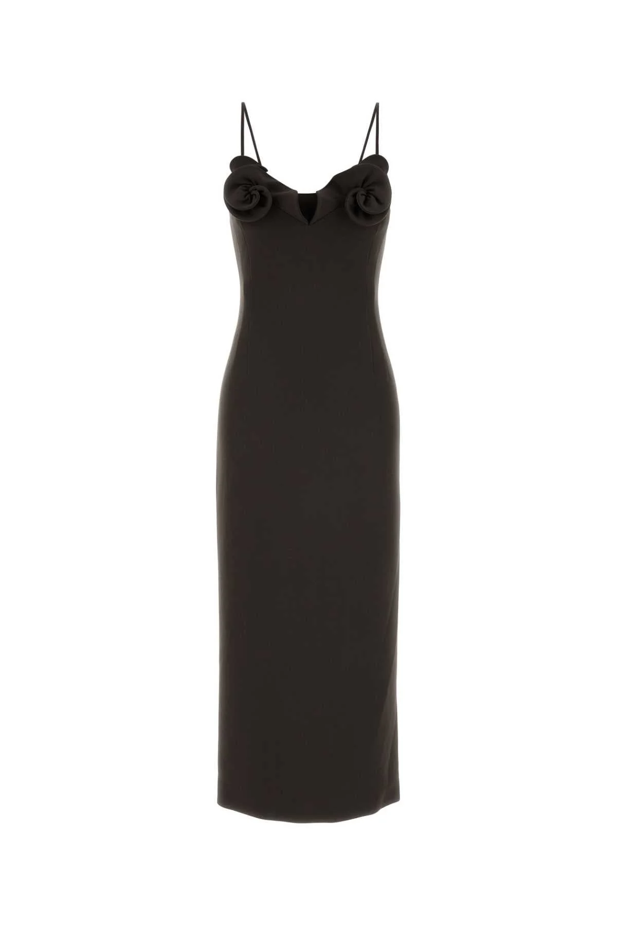 Magda Butrym Women Chocolate Stretch Wool Dress - 1