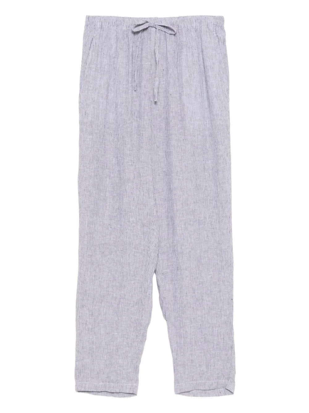 linen cropped trousers - 1