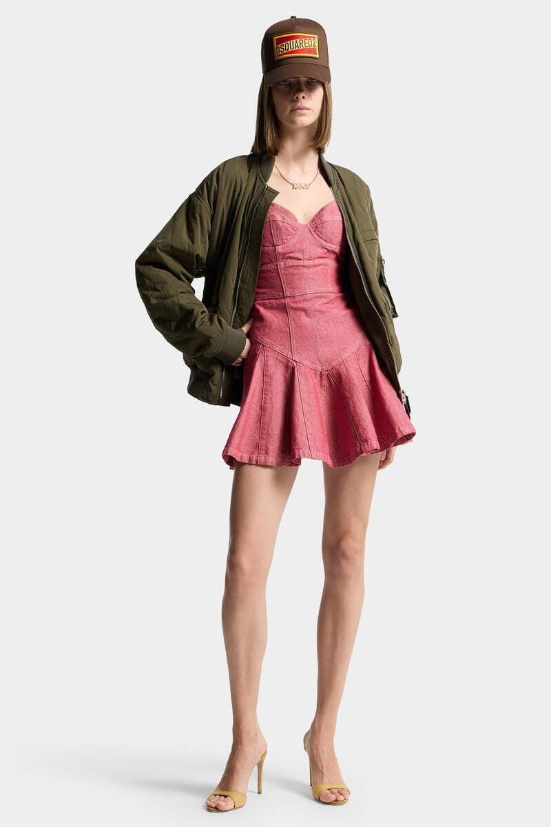 OXFORD DENIM FLOUNCY DRESS 5