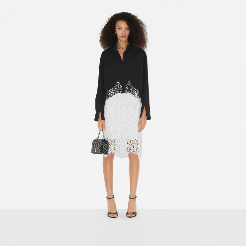 Burberry Macramé Lace Pencil Skirt outlook