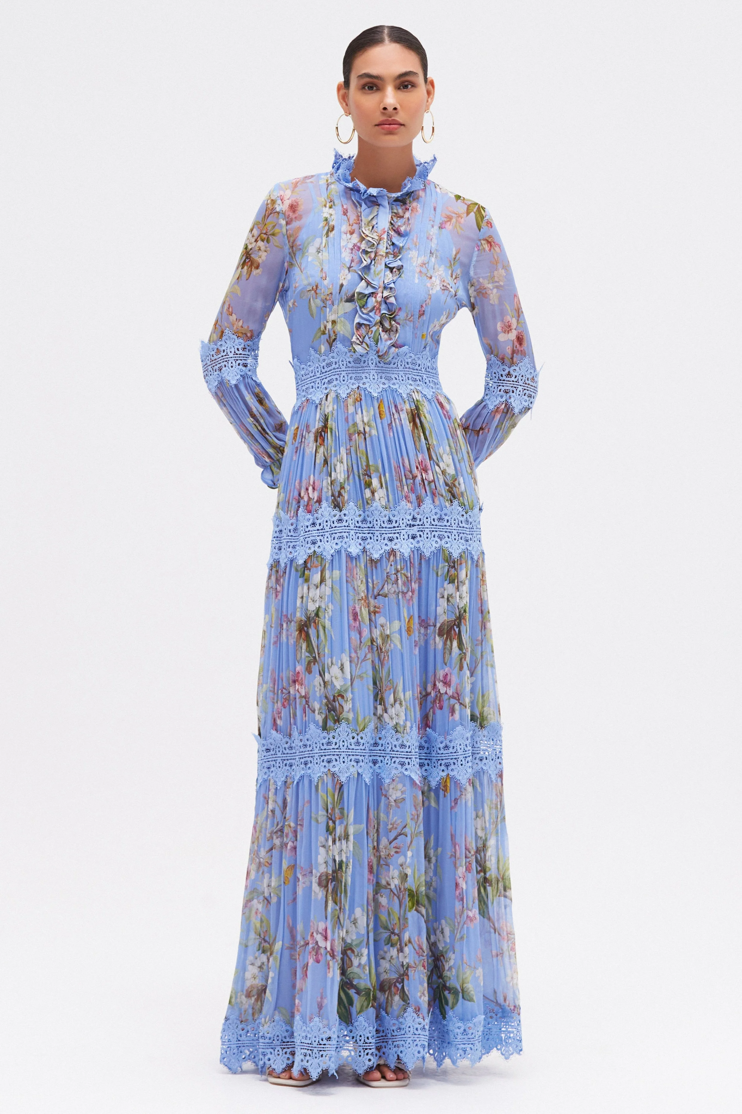 DELICATA FLUTTER MAXI DRESS - 1