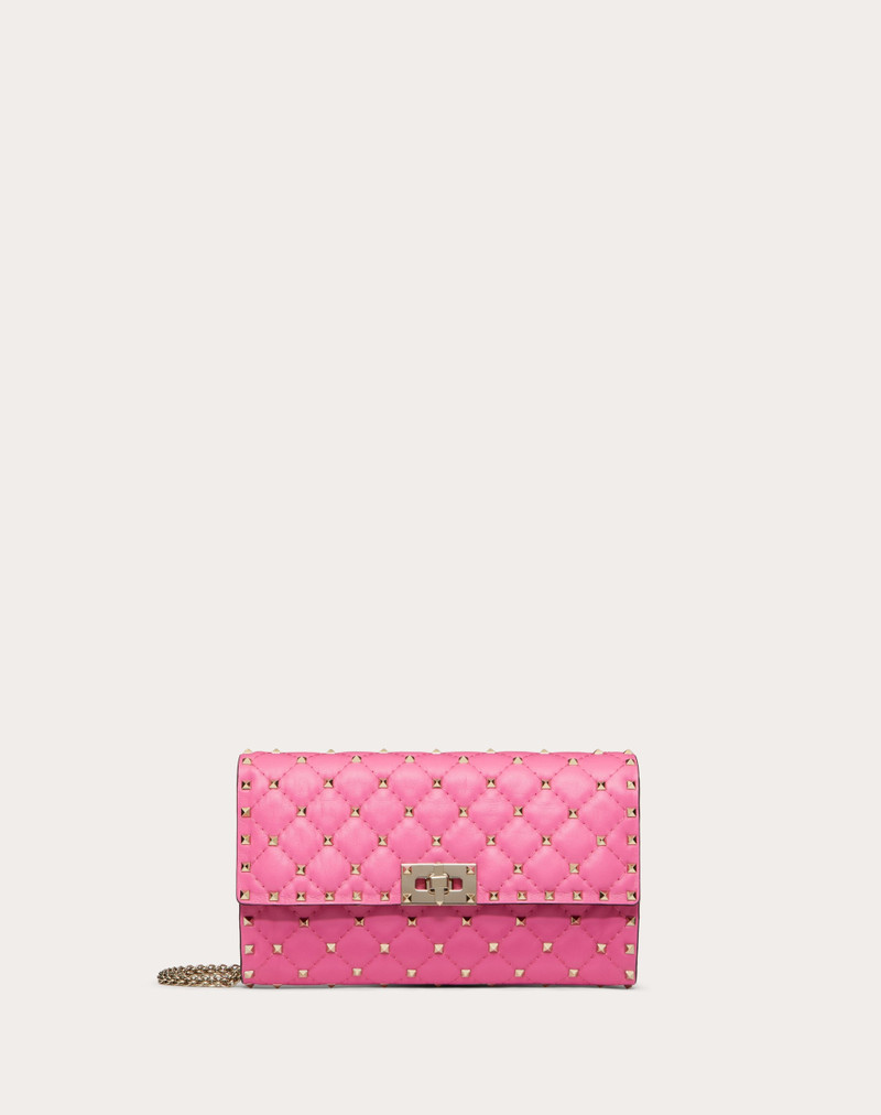 ROCKSTUD SPIKE NAPPA LEATHER CROSSBODY CLUTCH BAG 1