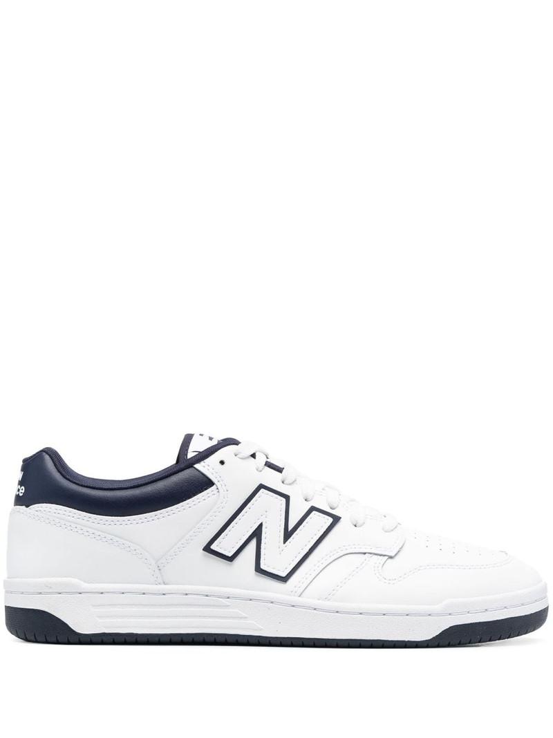 panelled lace-up sneakers - 1
