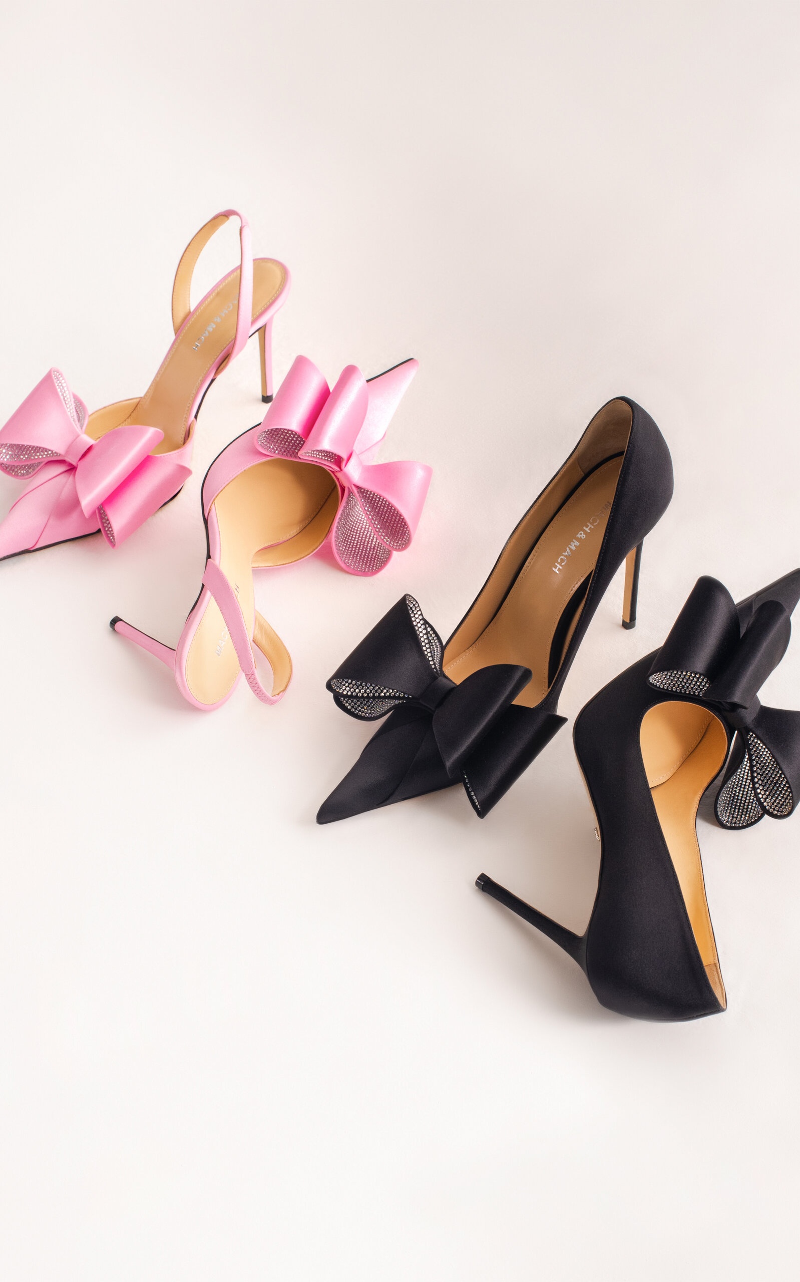 ’Le Cadeau’ Satin Pumps black - 7