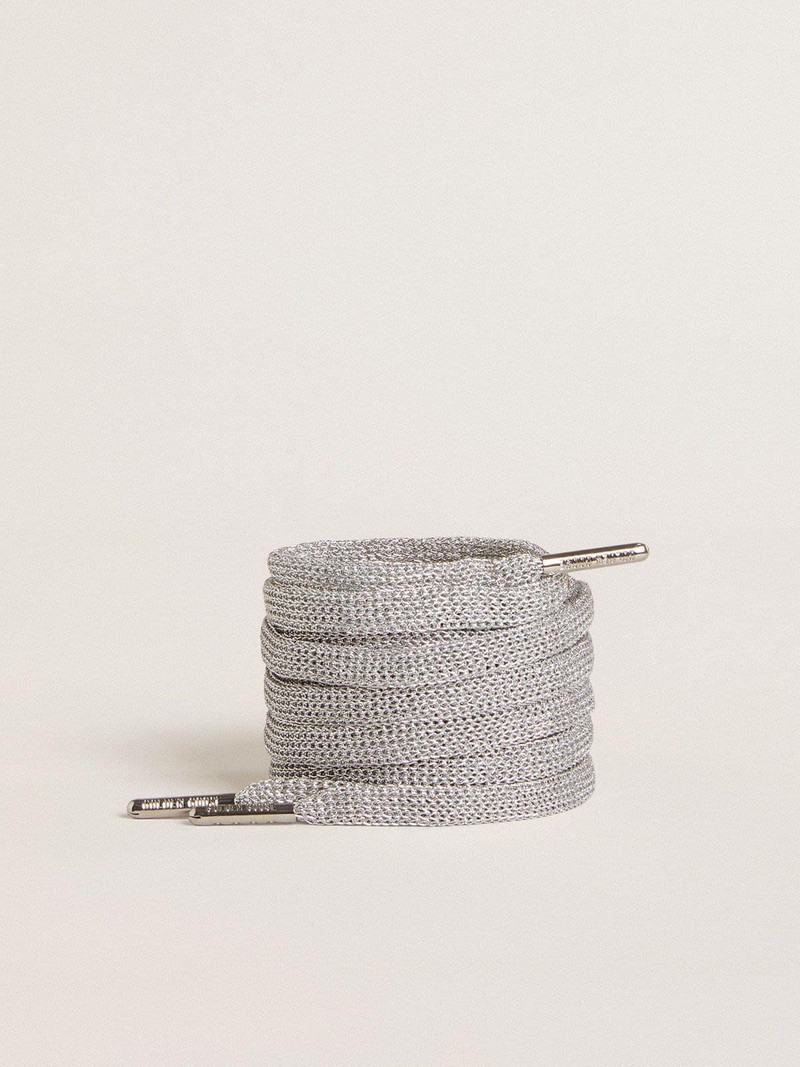 Silver lurex laces - 1