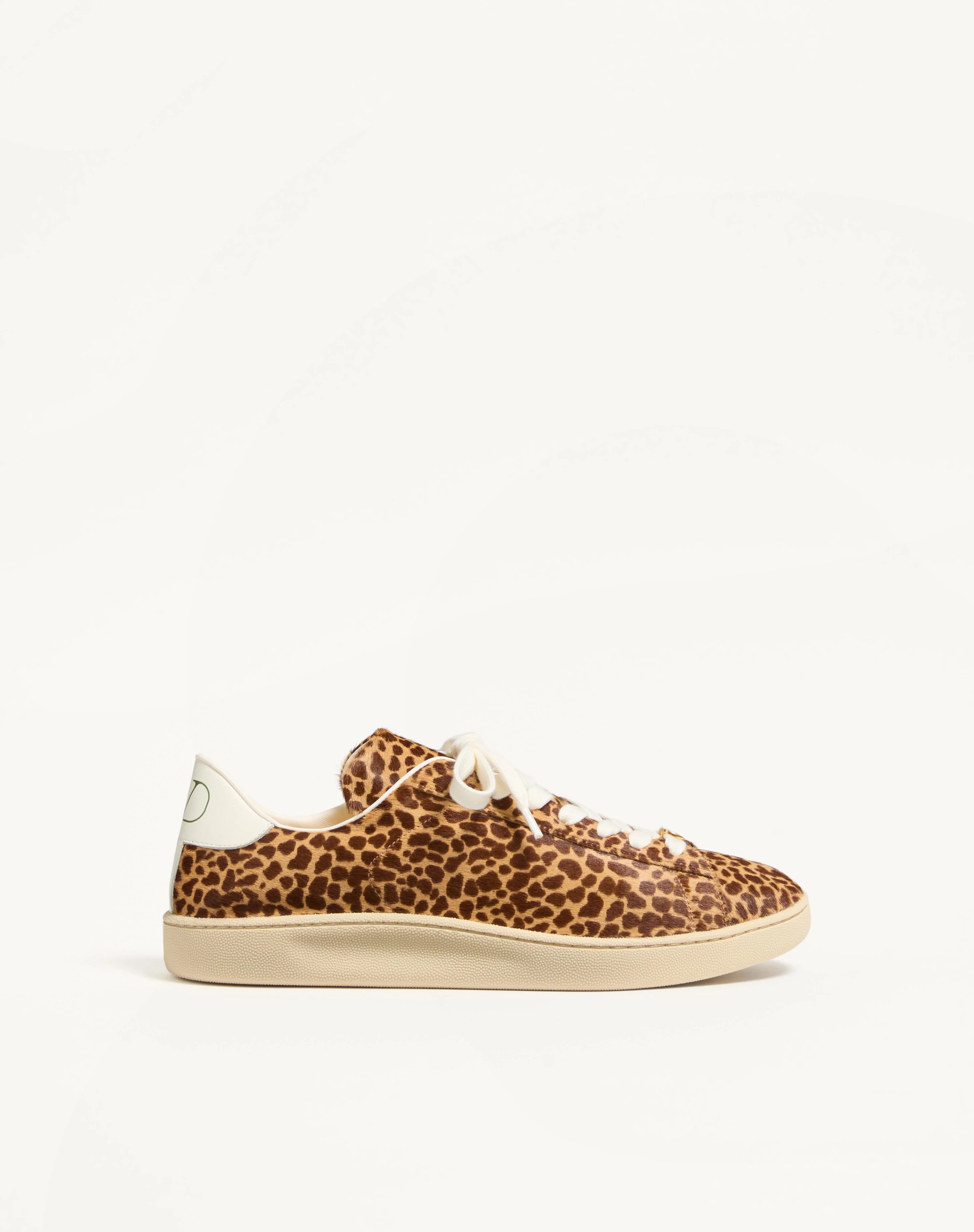 ROYCO SNEAKER IN HAIR CALF WITH FAUVE ECLAT PRINT AND NAPPA CALF LEATHER - 1