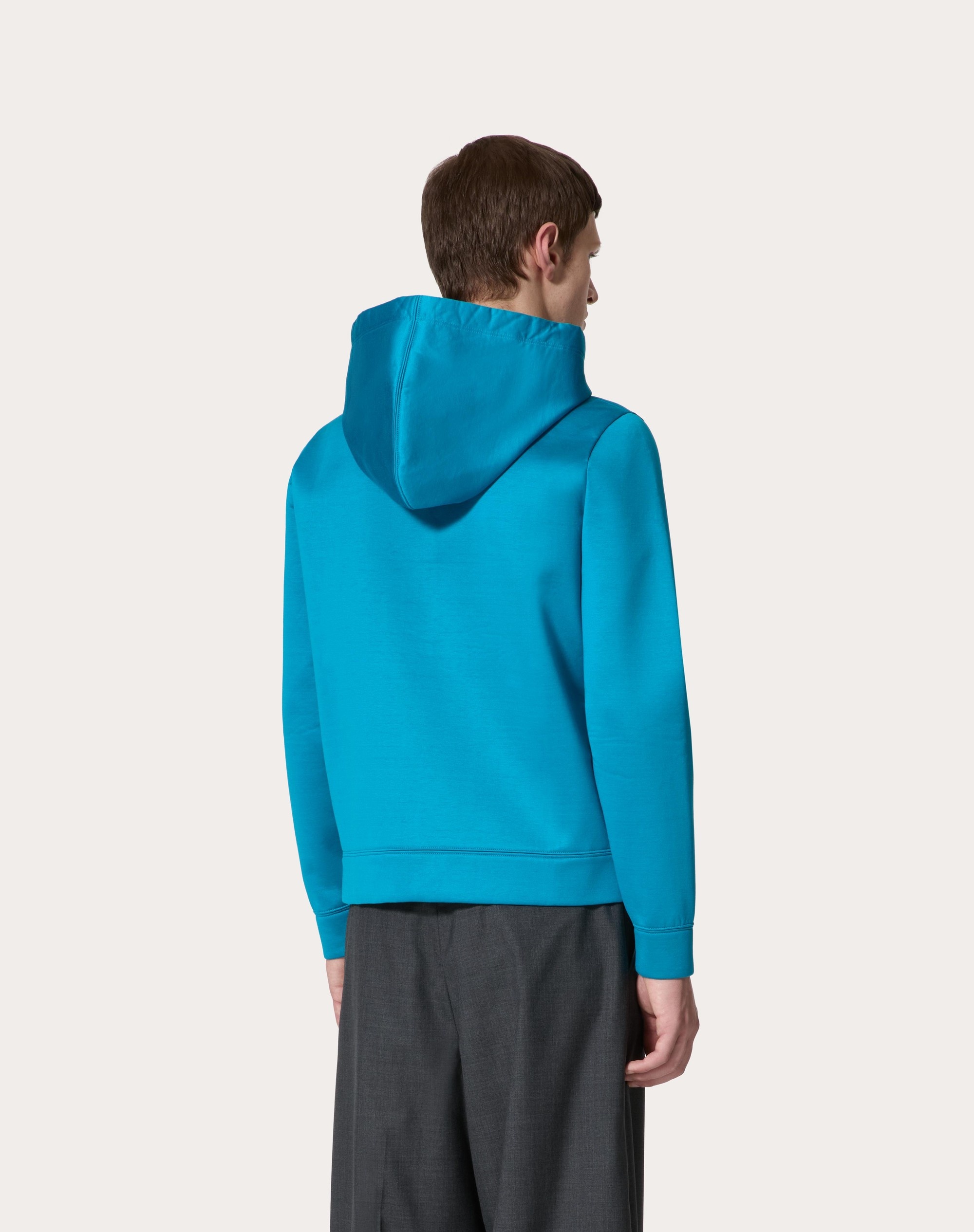 NEOPRENE SWEATSHIRT WITH HOOD AND ZIPPER - 4