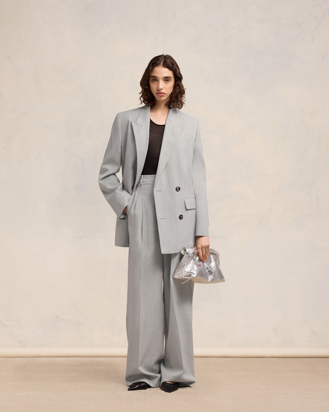 DOUBLE BREASTED OVERSIZE JACKET - 2