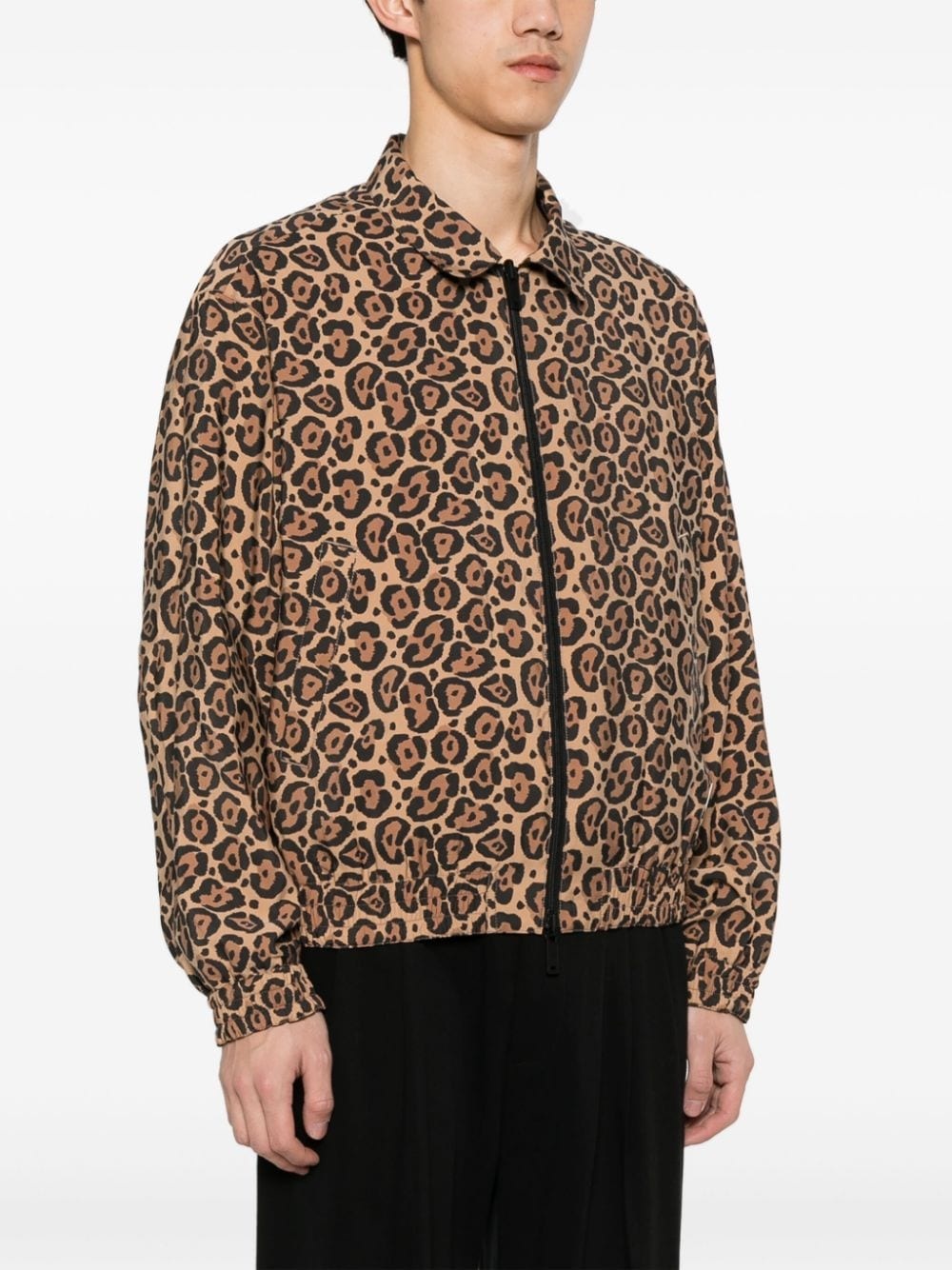 cheetah-print reversible jacket - 3