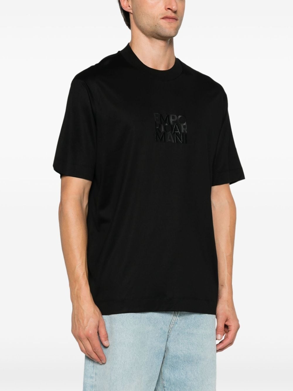 embroidered-logo T-shirt - 3