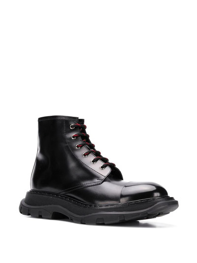 Alexander McQueen oversized sole combat boots outlook