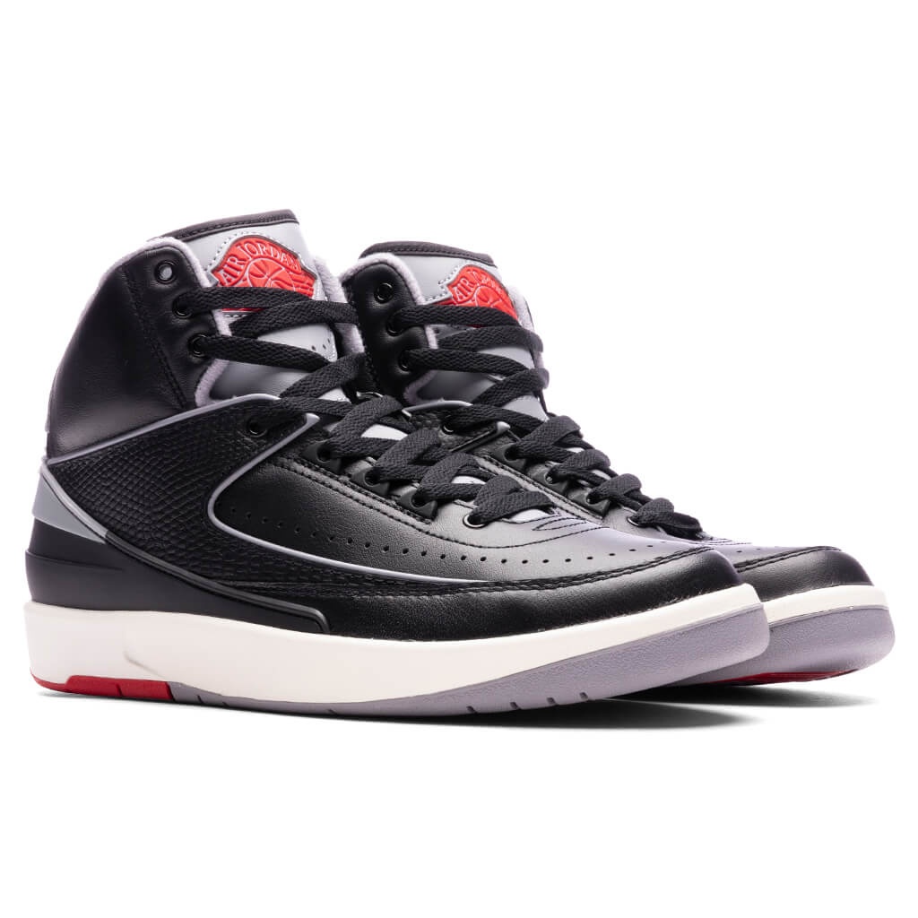 Jordan AIR JORDAN 2 'BLACK CEMENT' BLACK/CEMENT GREY/FIRE RED