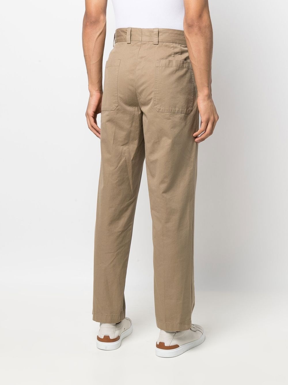 straight-leg chino trousers - 4