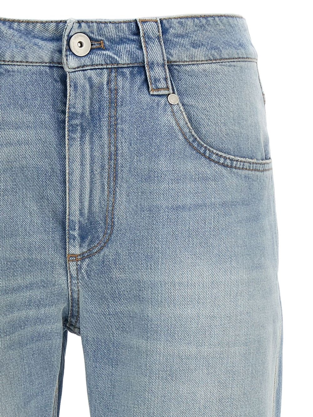 light-wash straight-leg jeans - 4