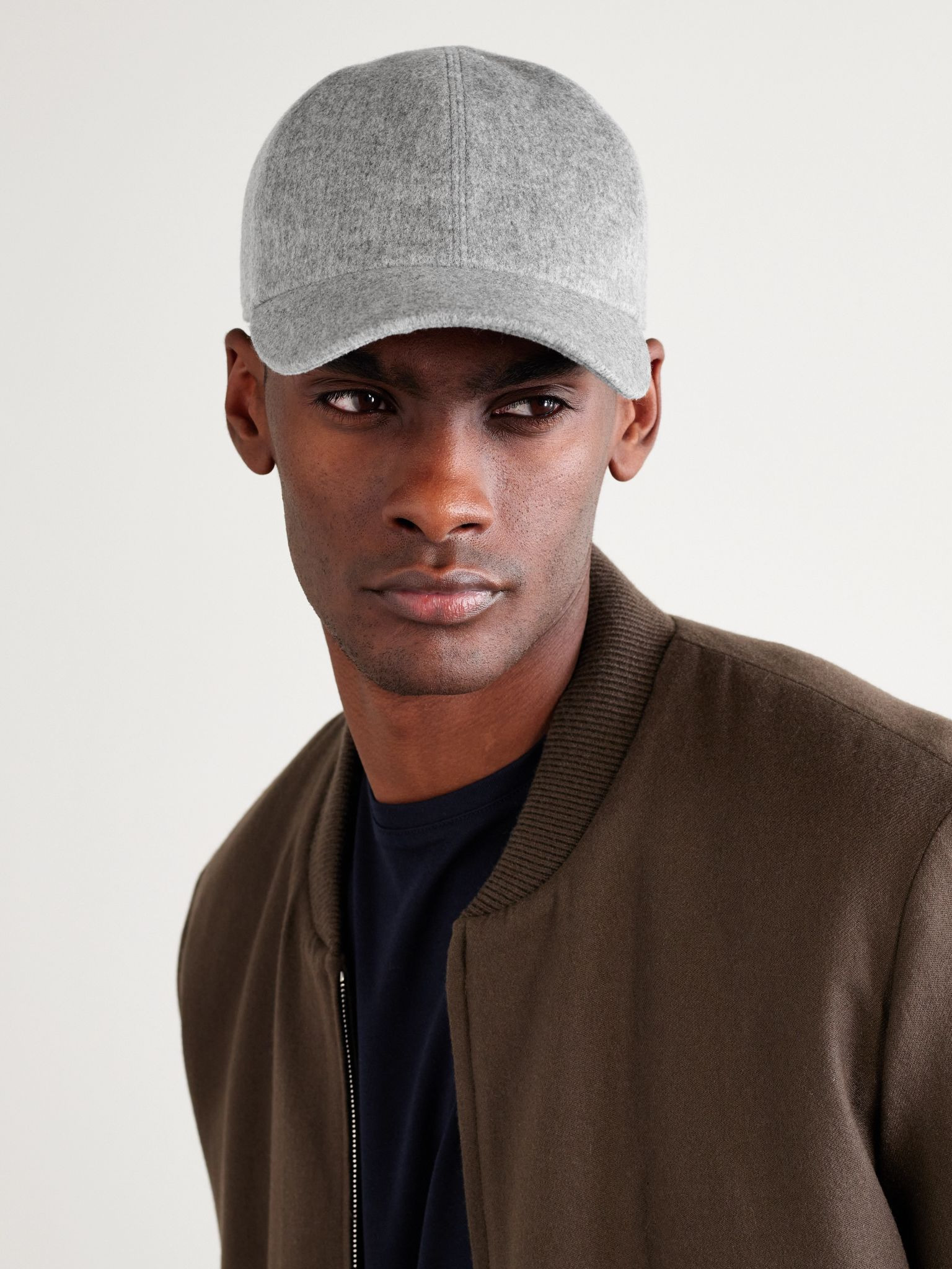 Ivy Cashmere Baseball Cap Gray - 2