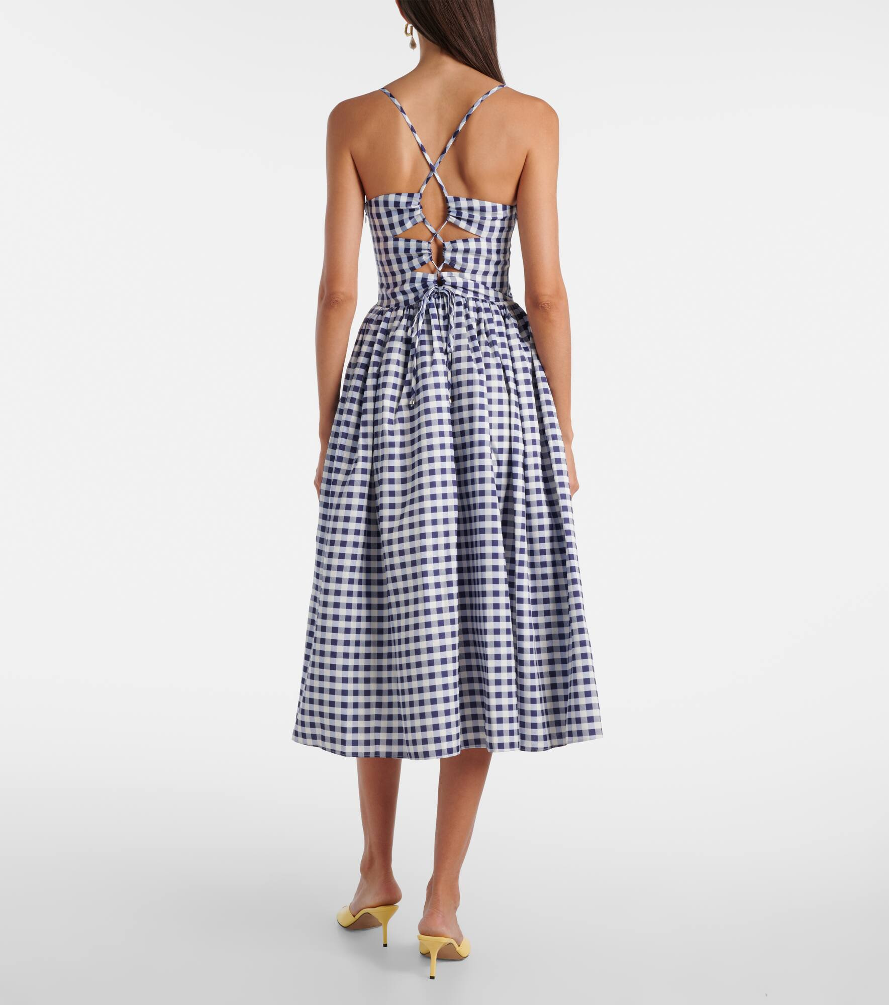Gingham midi dress - 3