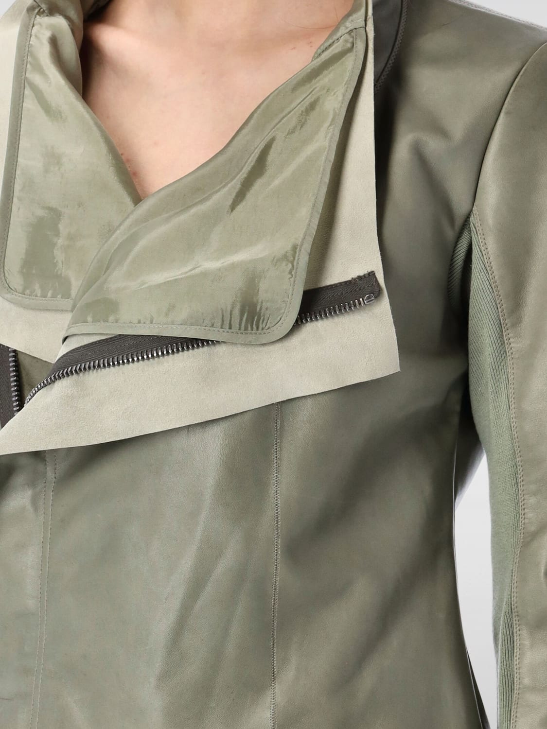 Rick Owens leather biker jacket - 3