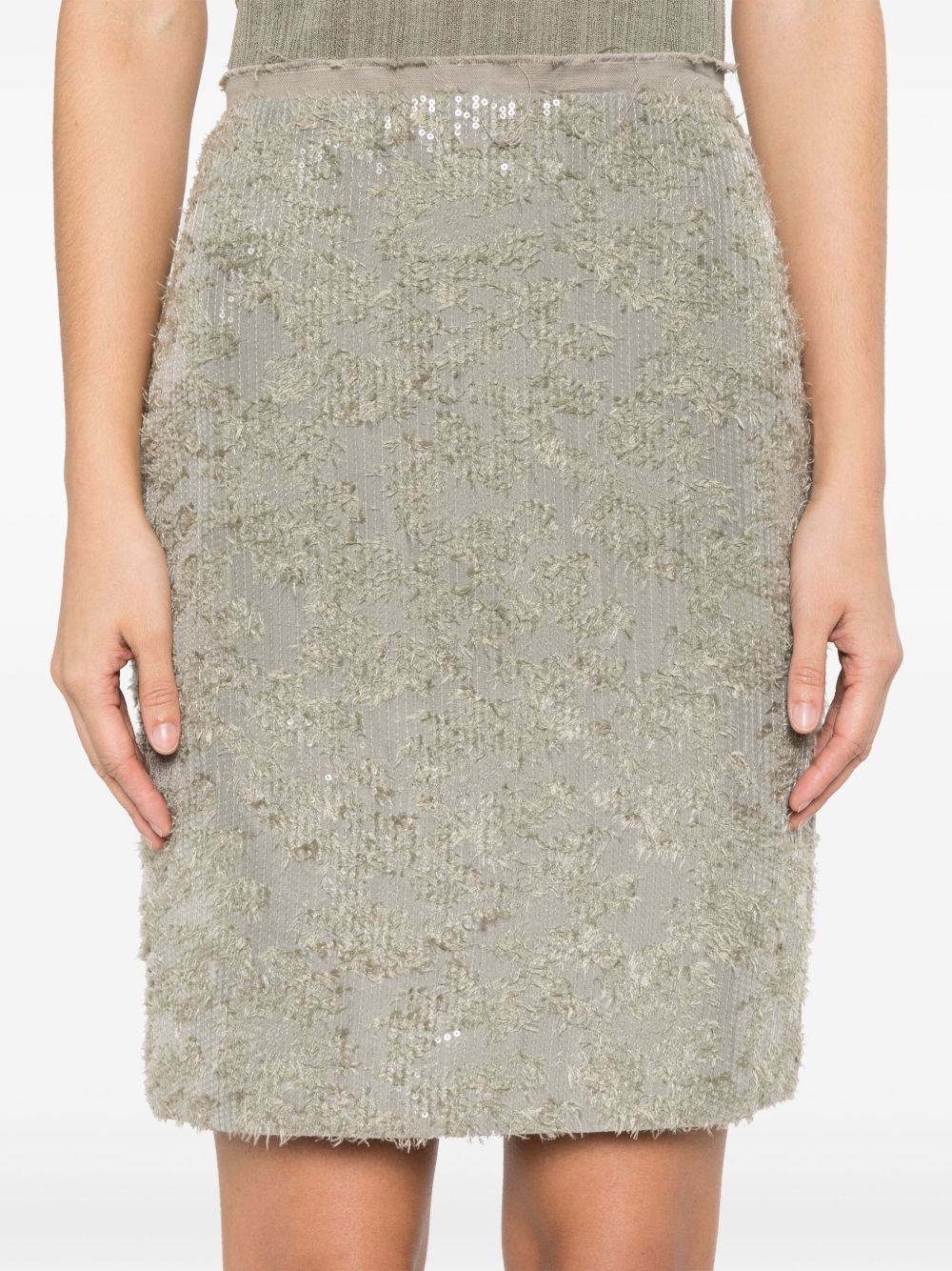 sequinned mini skirt - 5