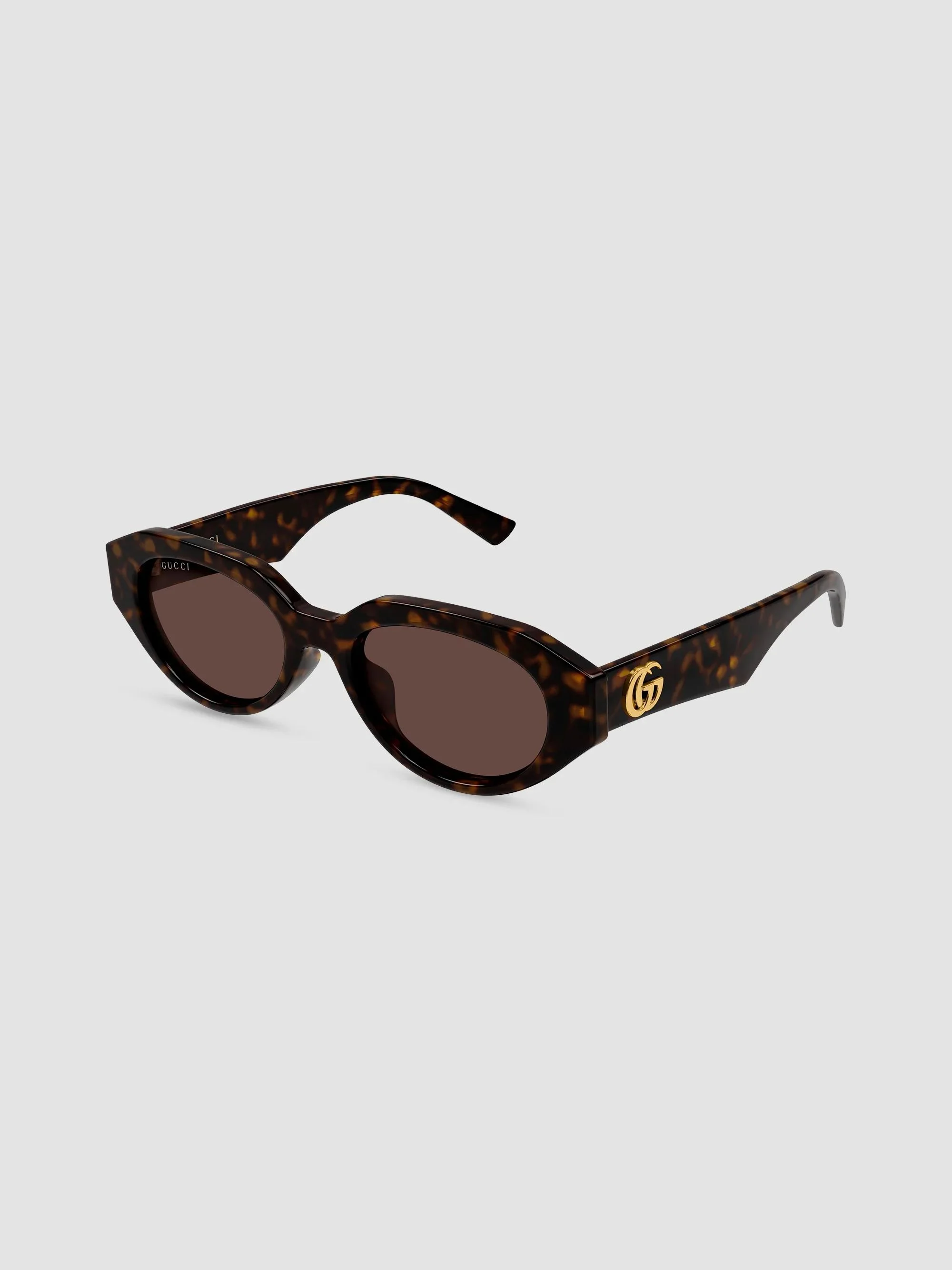 Women's Interlocking G 53MM Generation Oval Sunglasses - Havana - 1
