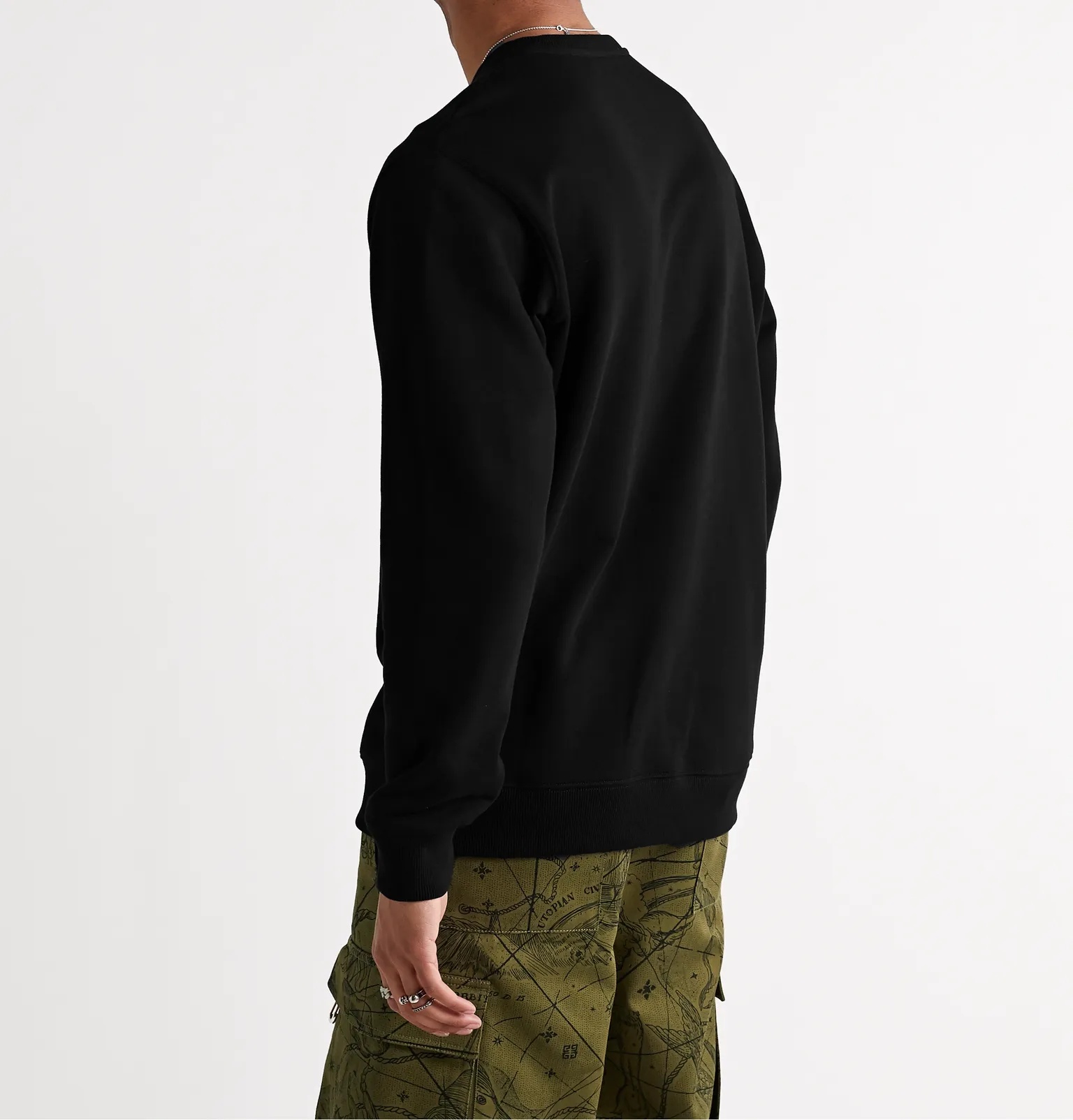 Logo-Appliquéd Loopback Cotton-Jersey Sweatshirt - 4