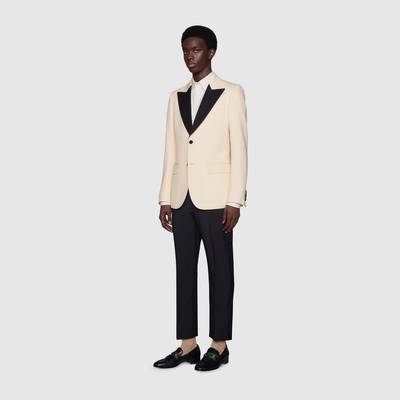 GUCCI Wool tuxedo jacket outlook