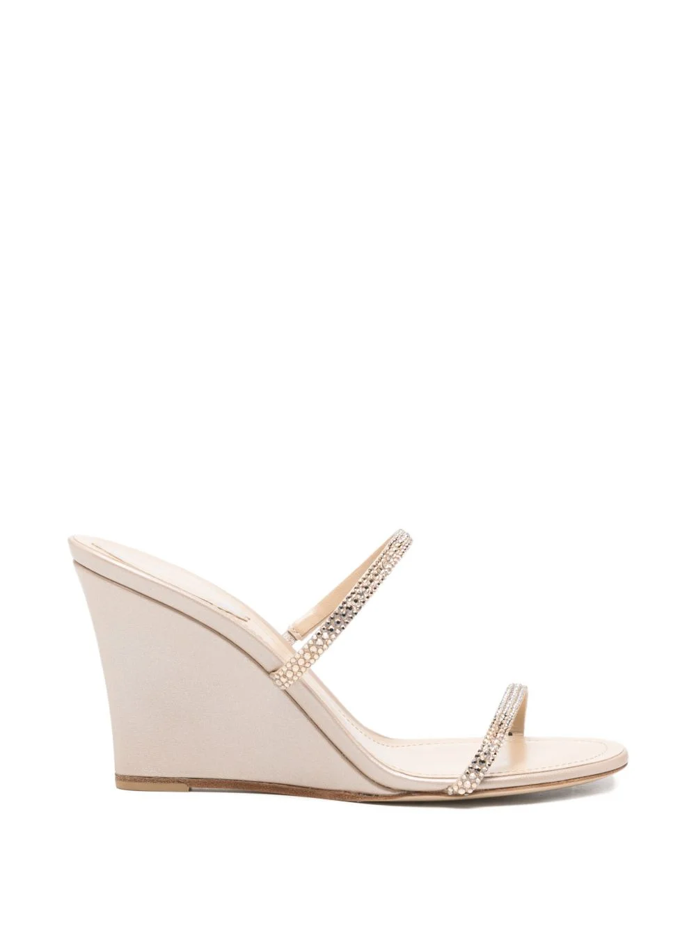 open-toe embellished sandals - 1