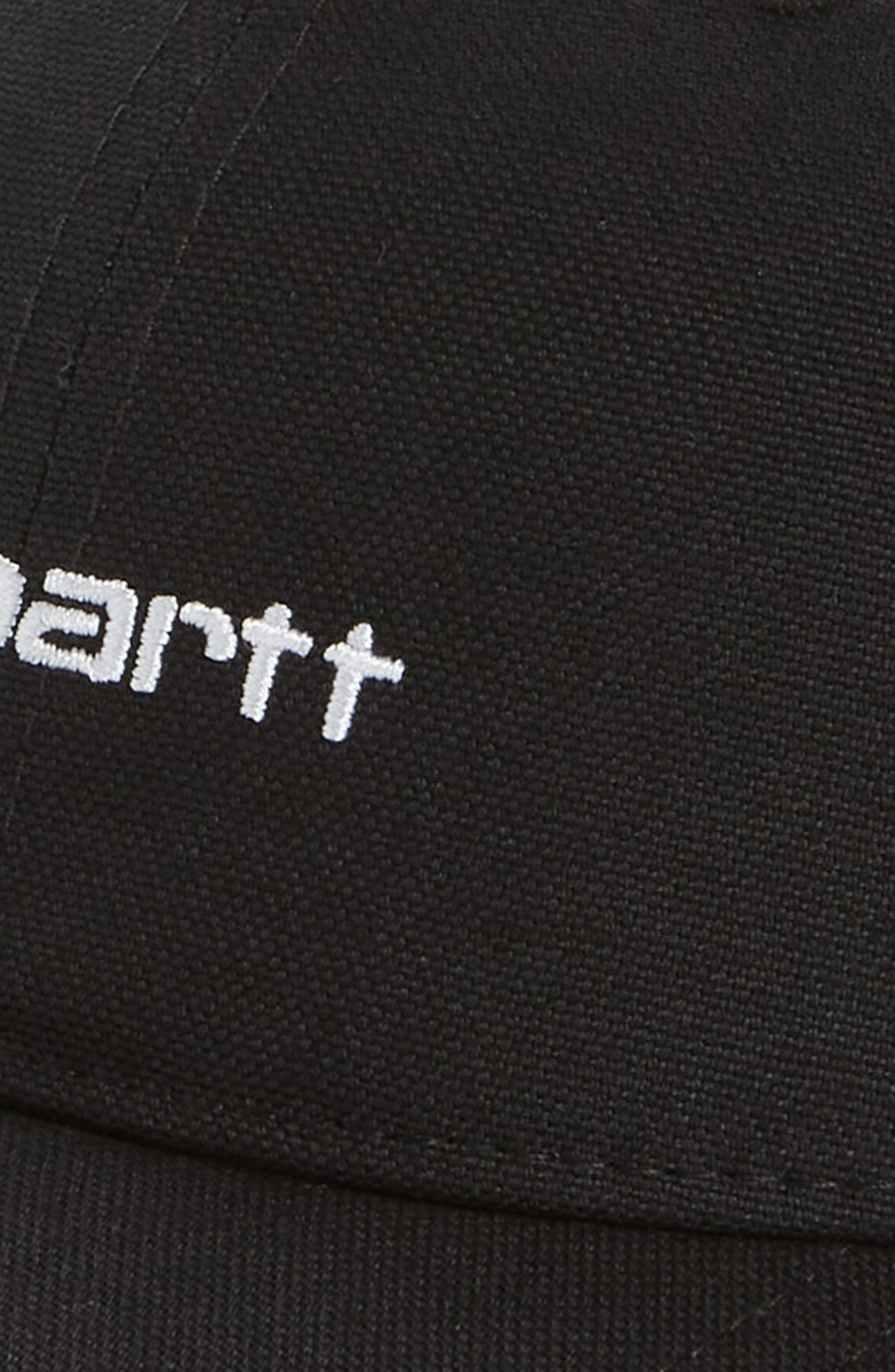 Carhartt Work In Progress Logo Script Baseball Cap in Black /White at Nordstrom - 3