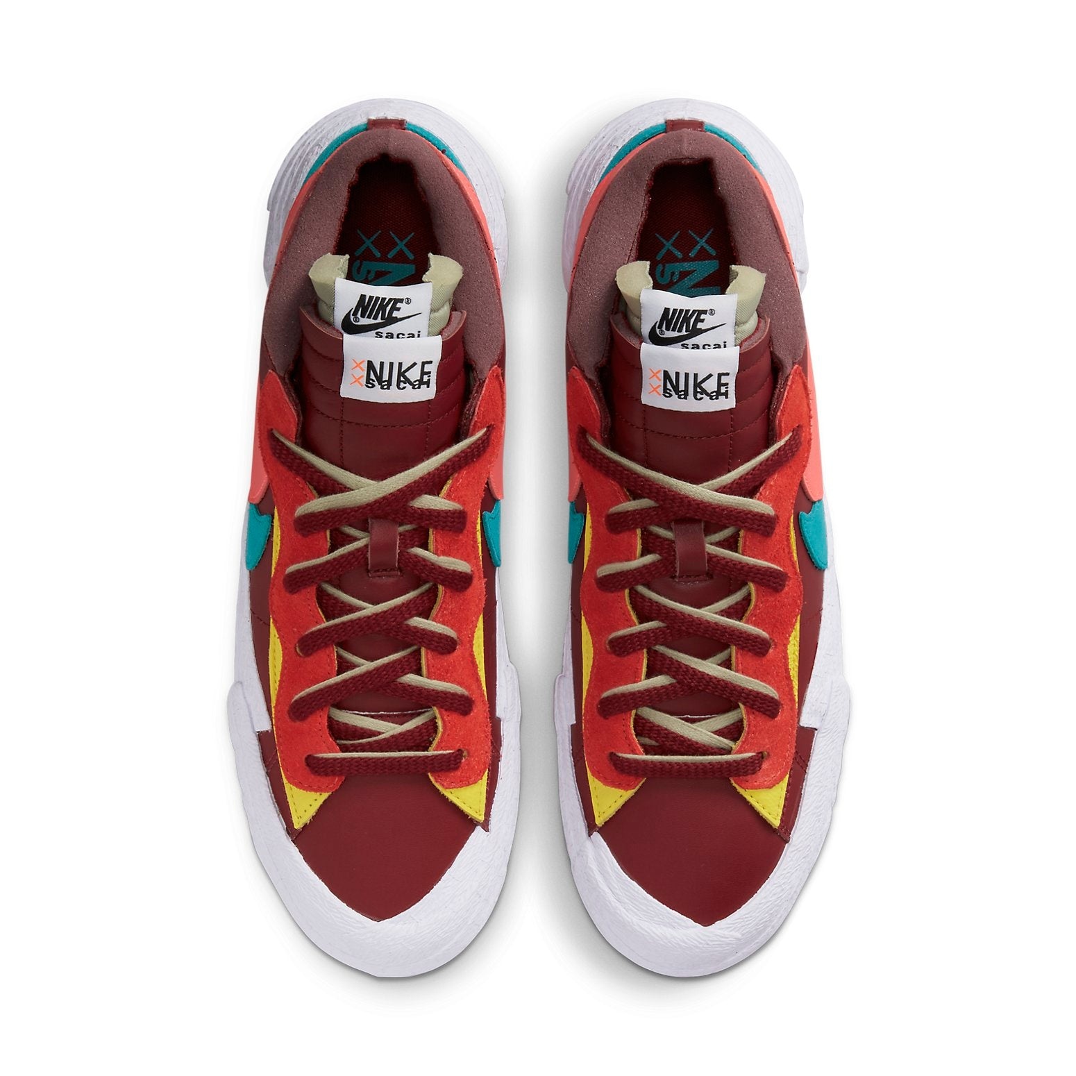 Nike KAWS x sacai x Blazer Low 'Team Red' DM7901-600 - 4