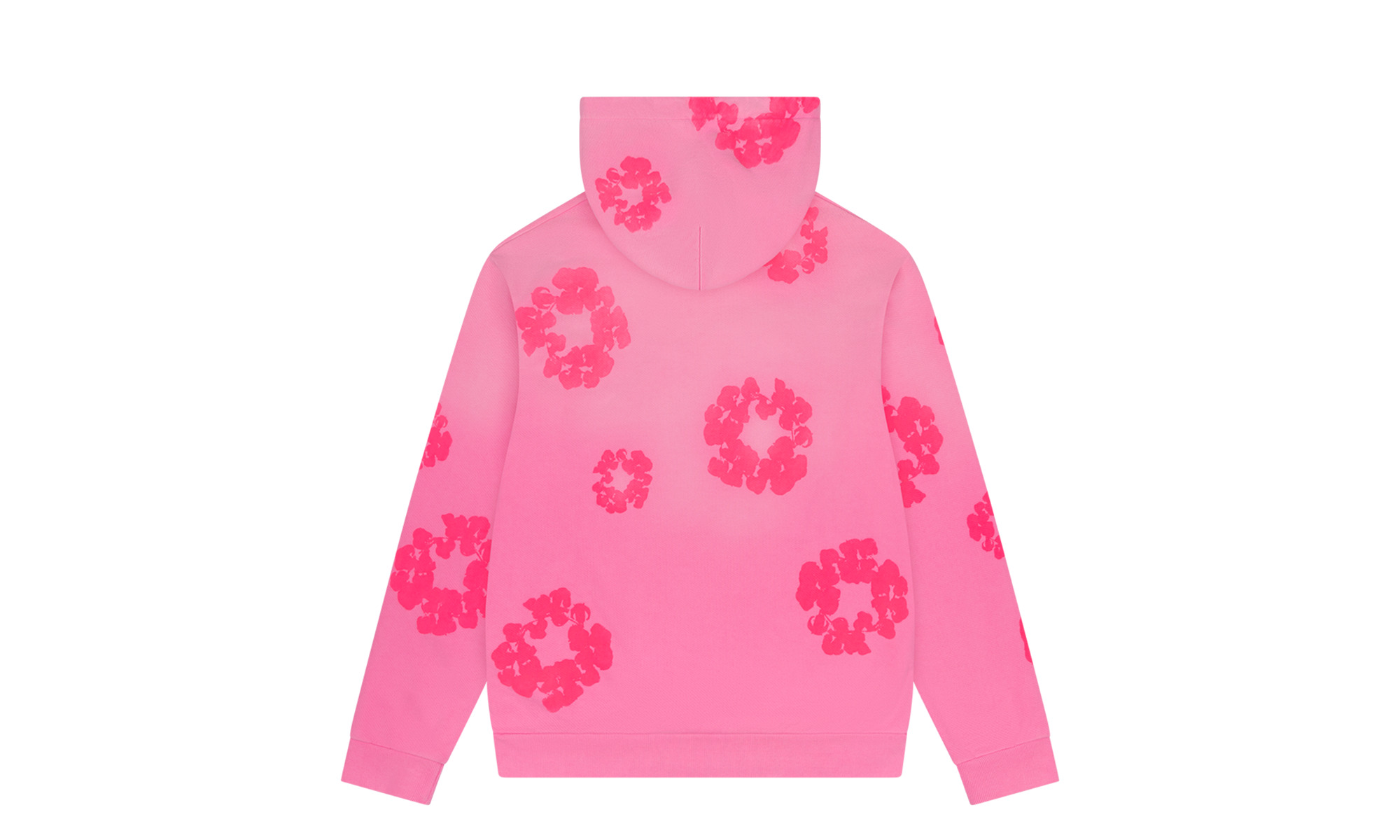 Mono Cotton Wreath Hoodie "Pink" - 2