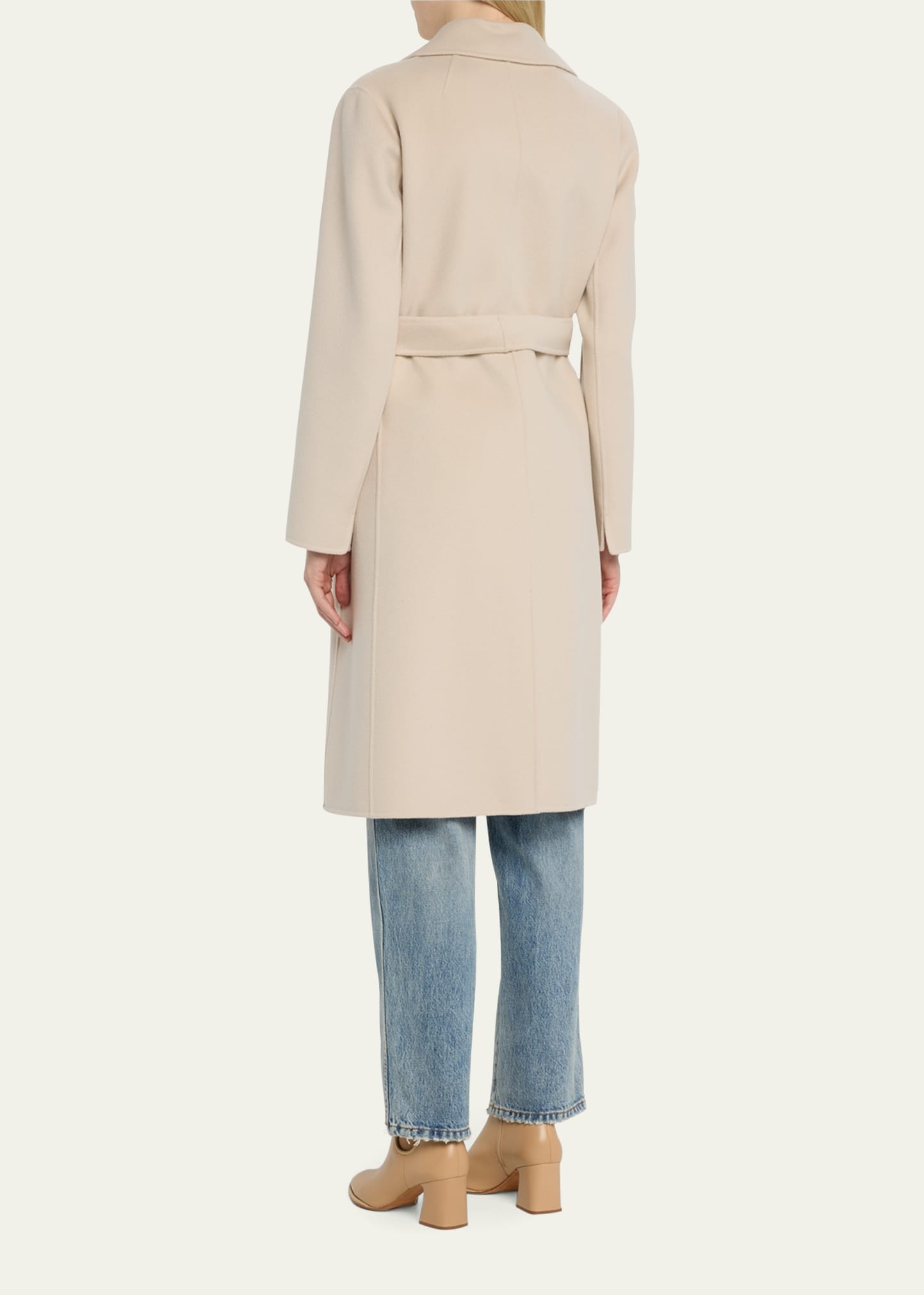 Pauline Double-Face Wool Wrap Coat - 3