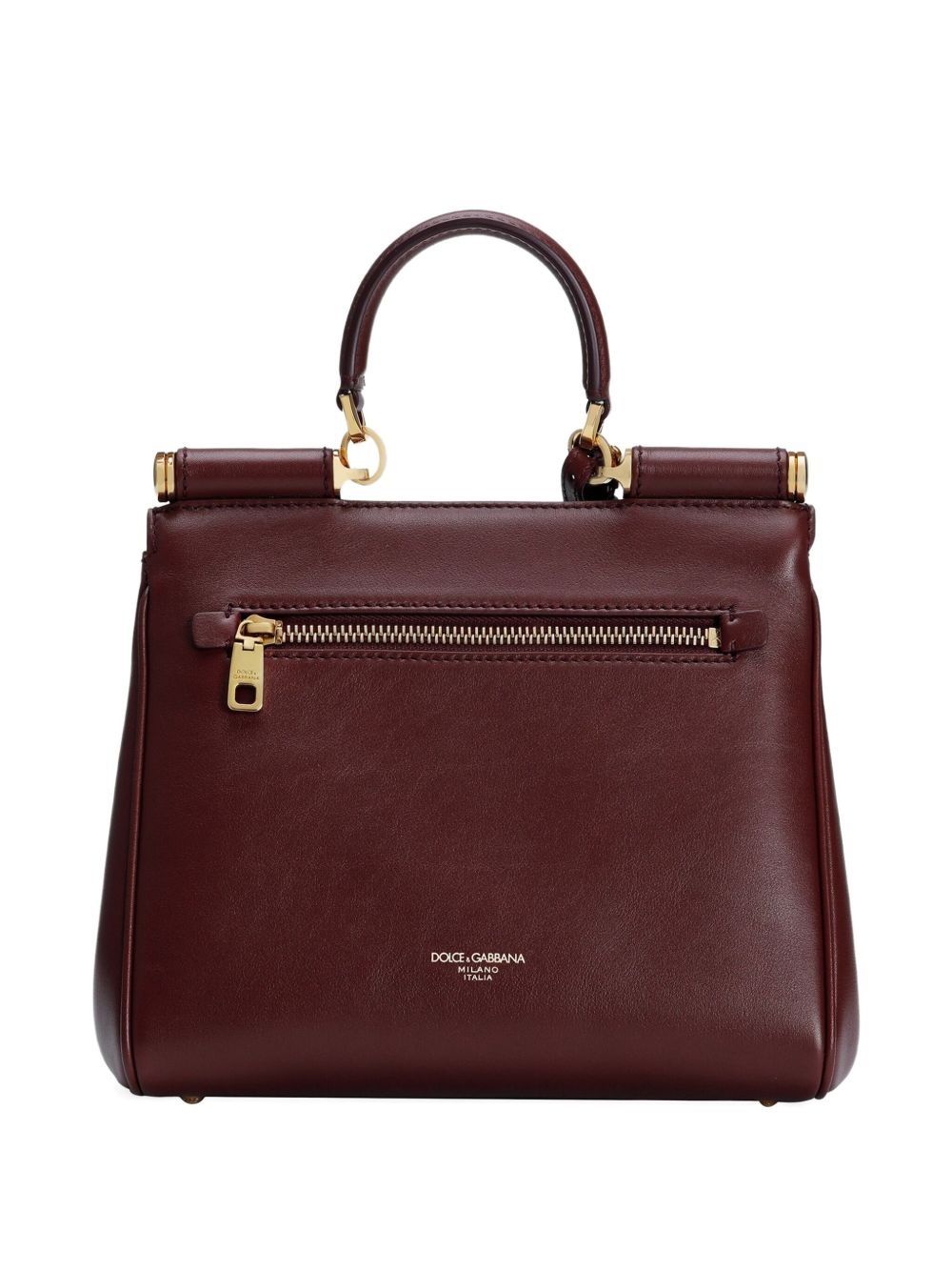 medium Sicily padlock-embellished leather handbag - 2
