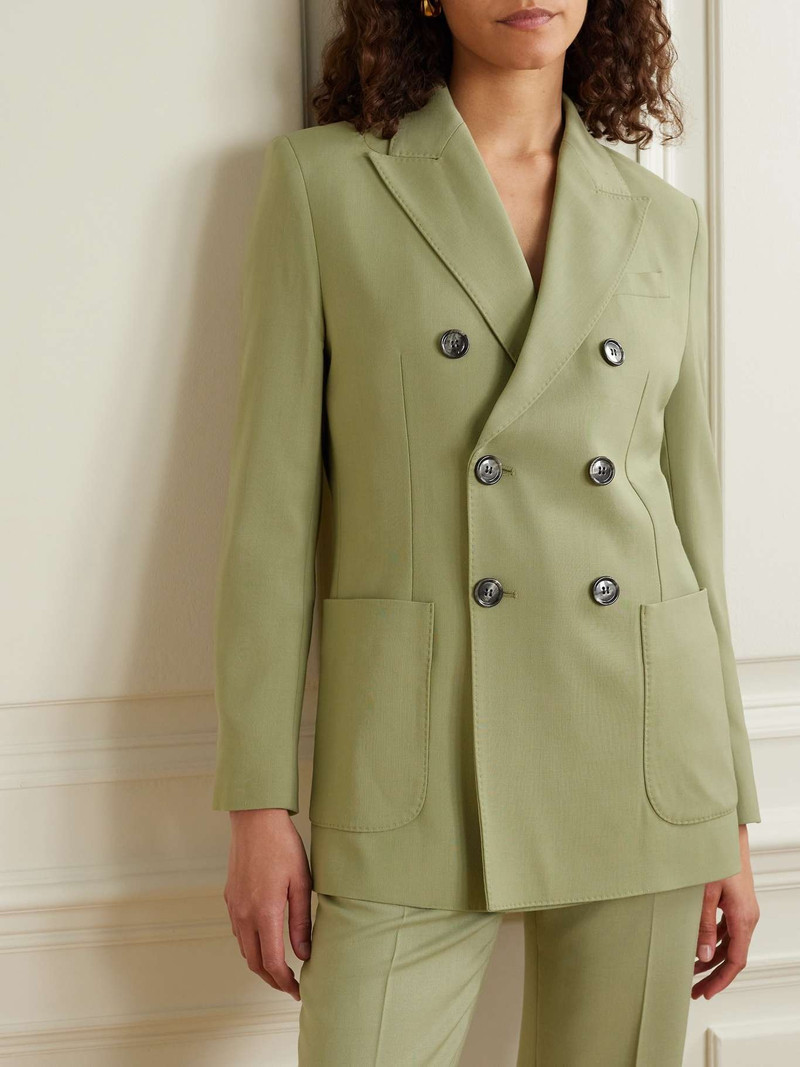 Double-breasted twill blazer 3