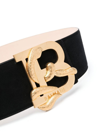 Balmain adjustable logo-lettering belt outlook