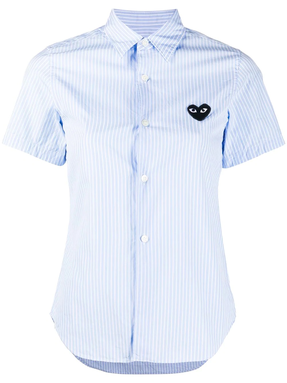 logo striped short-sleeve shirt - 1