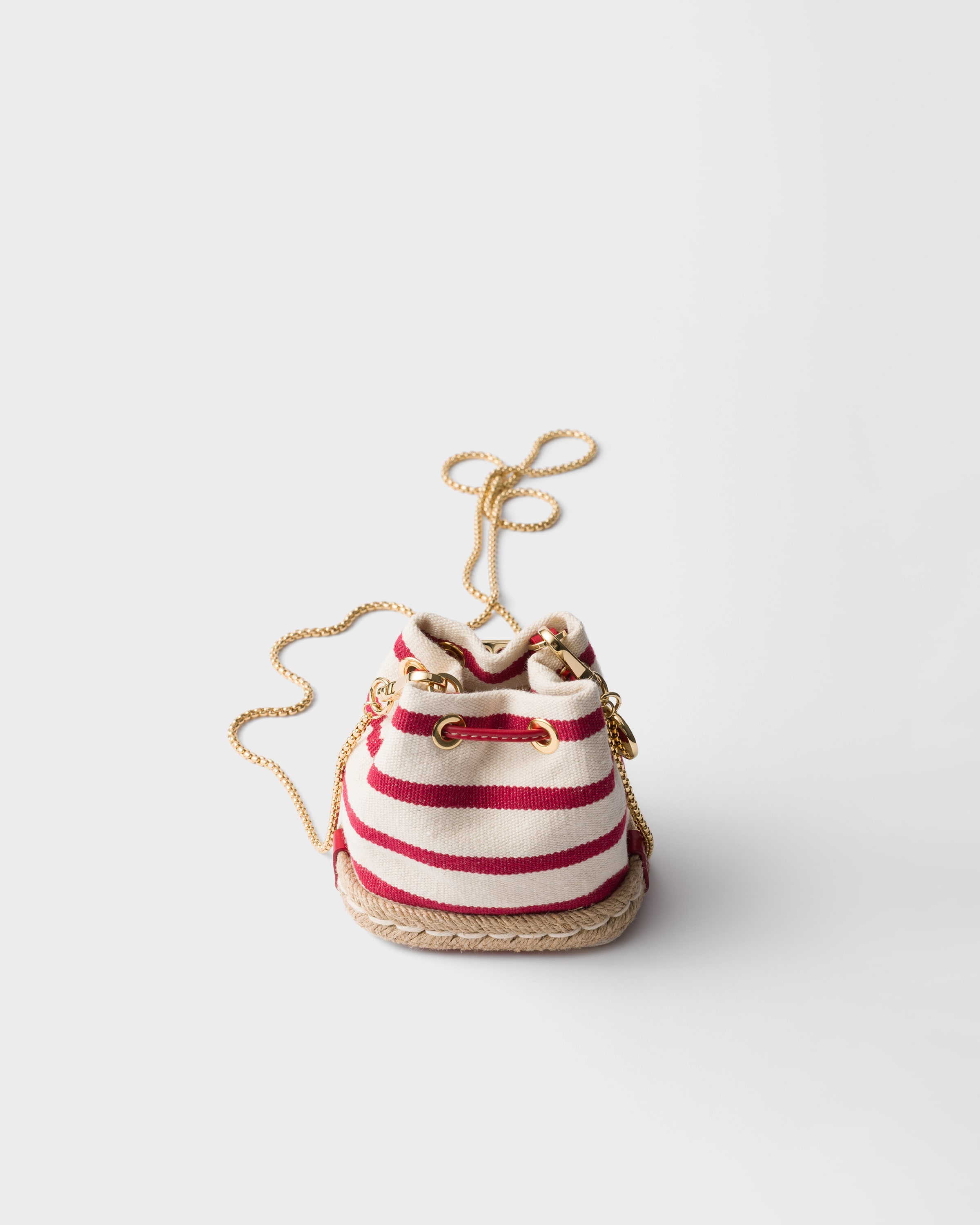 Striped fabric mini-pouch - 3