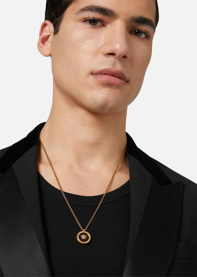 VERSACE Round Enamel Medusa Necklace outlook