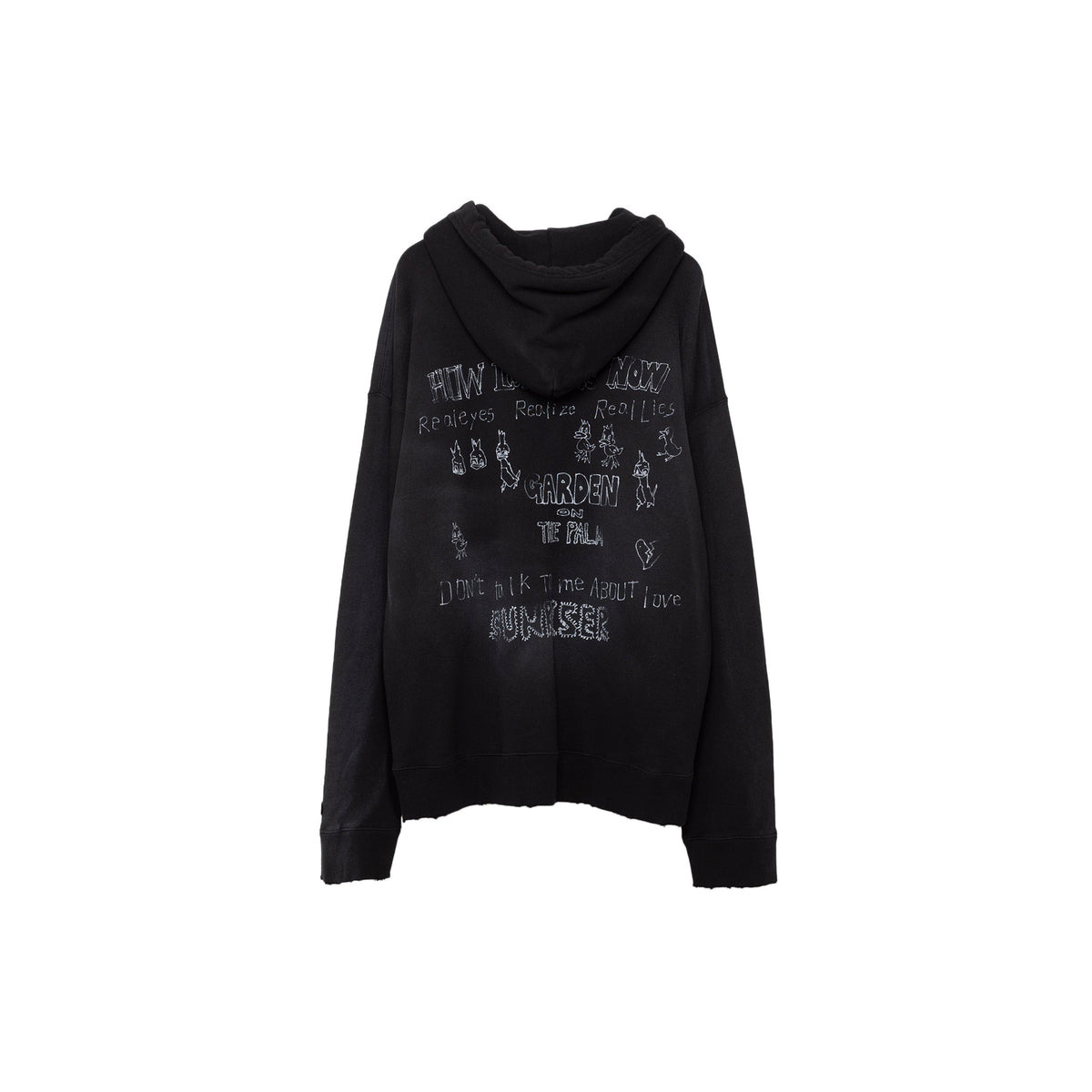 DISTRESSED PARKA (BLACK) - 2