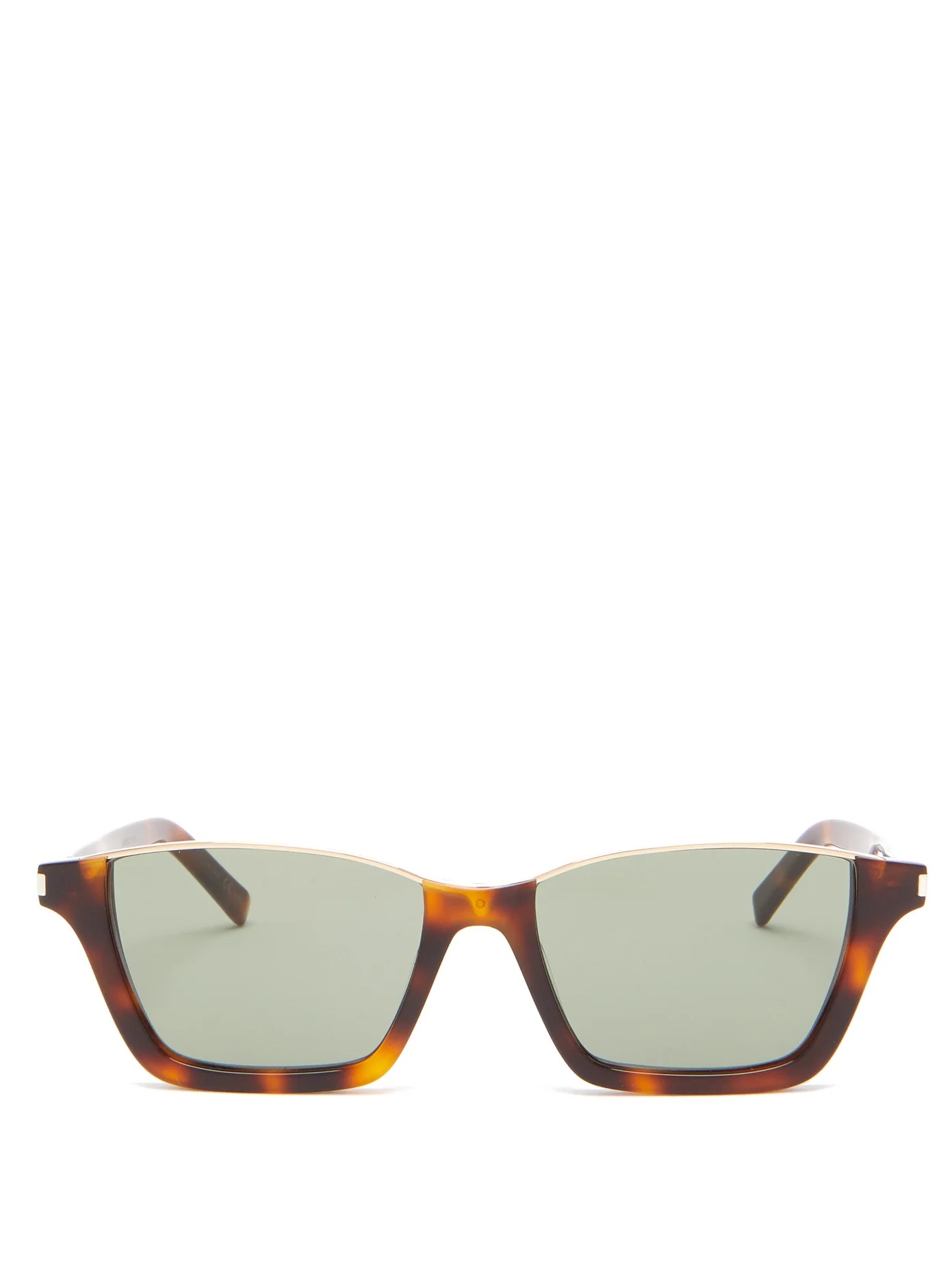 Rectangular tortoiseshell-acetate sunglasses - 1