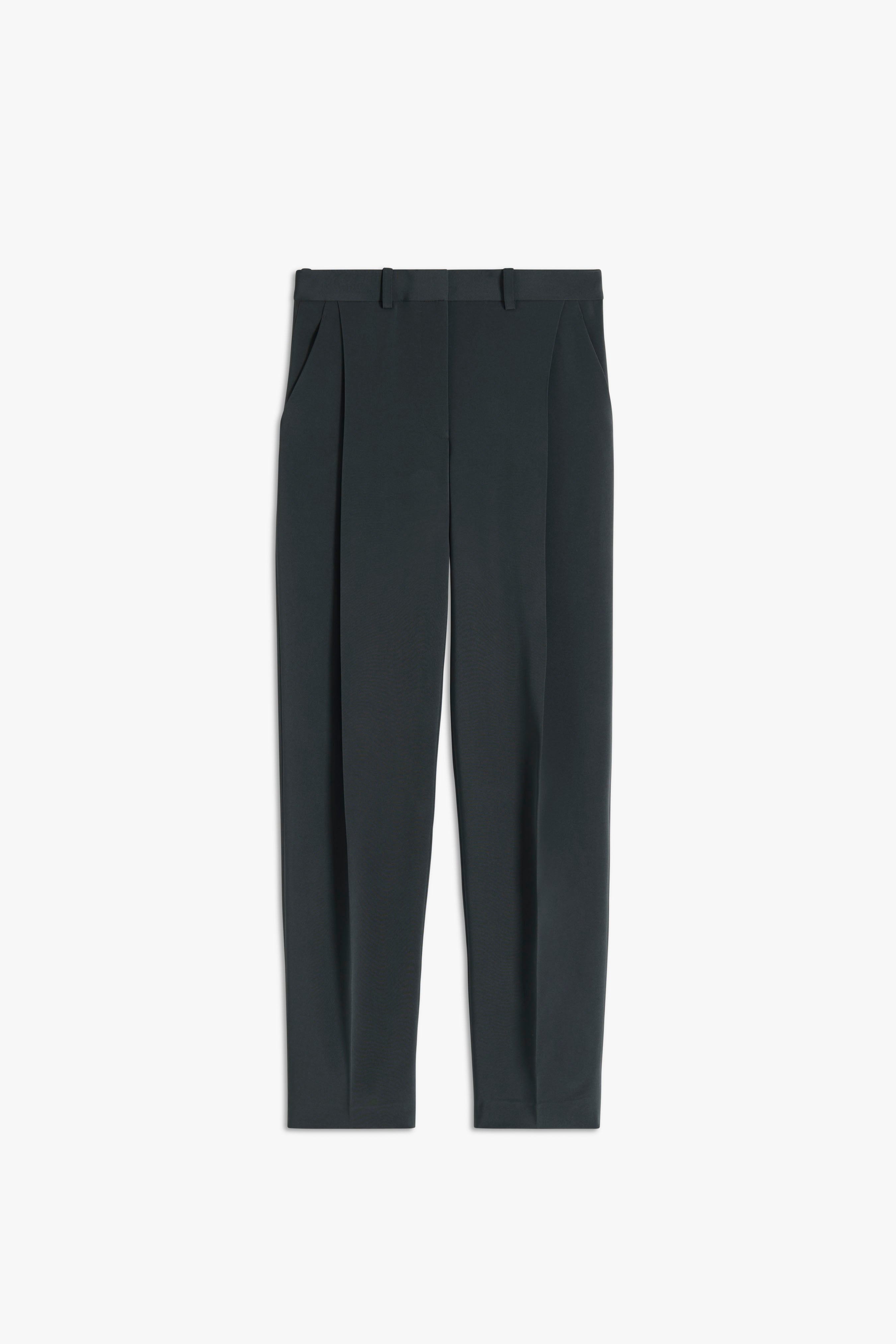 Single Pleat Trouser in Steel Grey - 1
