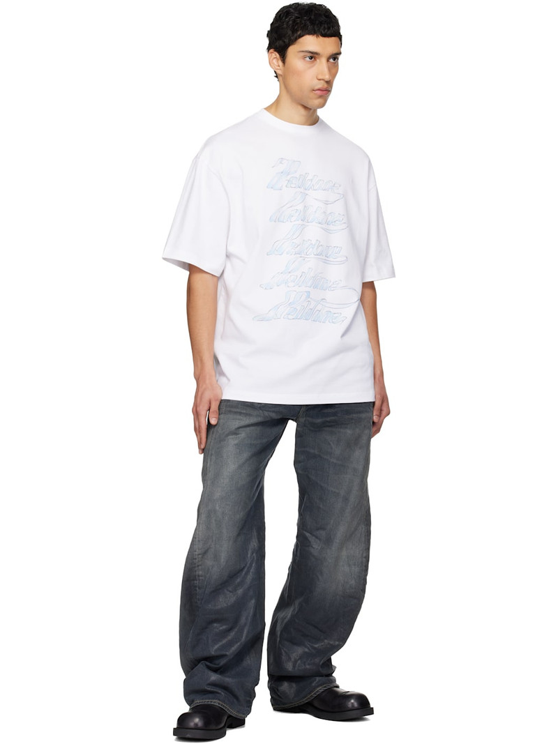 We11done White 'WE11DONE' Multi Logo T-shirt outlook