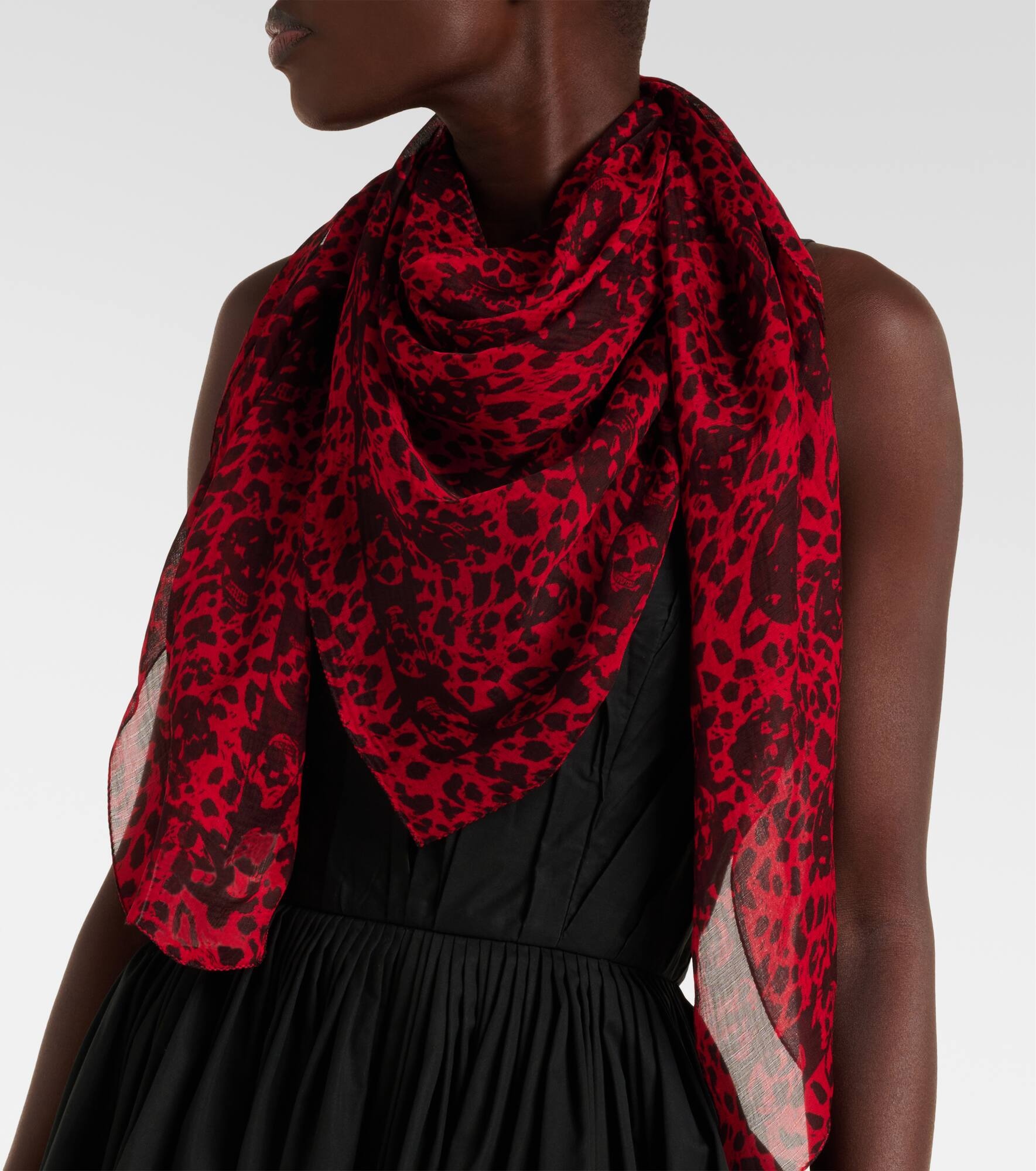 Printed silk scarf - 2