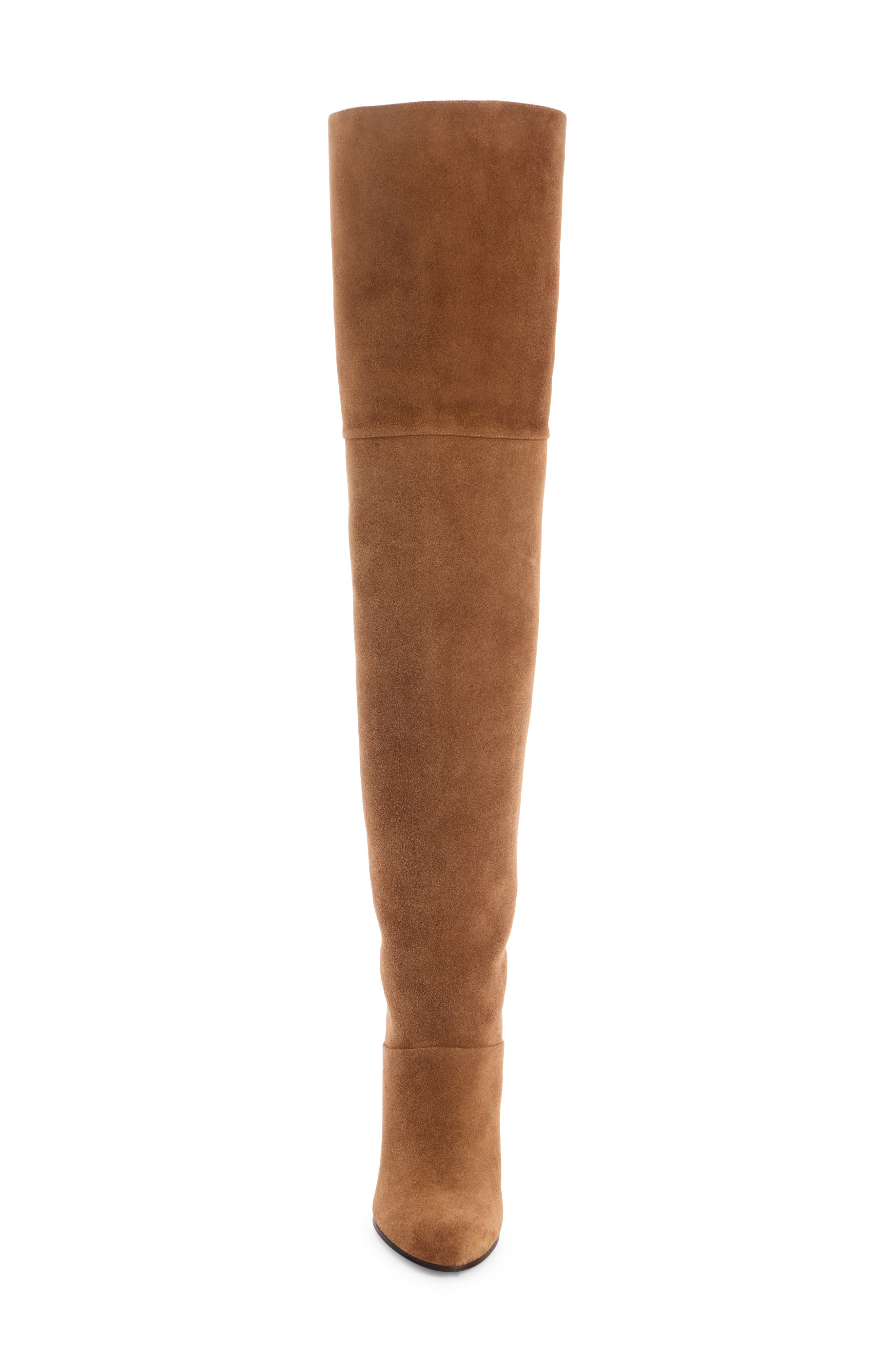 Chloé Eve Over the Knee Boot in Pure Brown at Nordstrom - 4