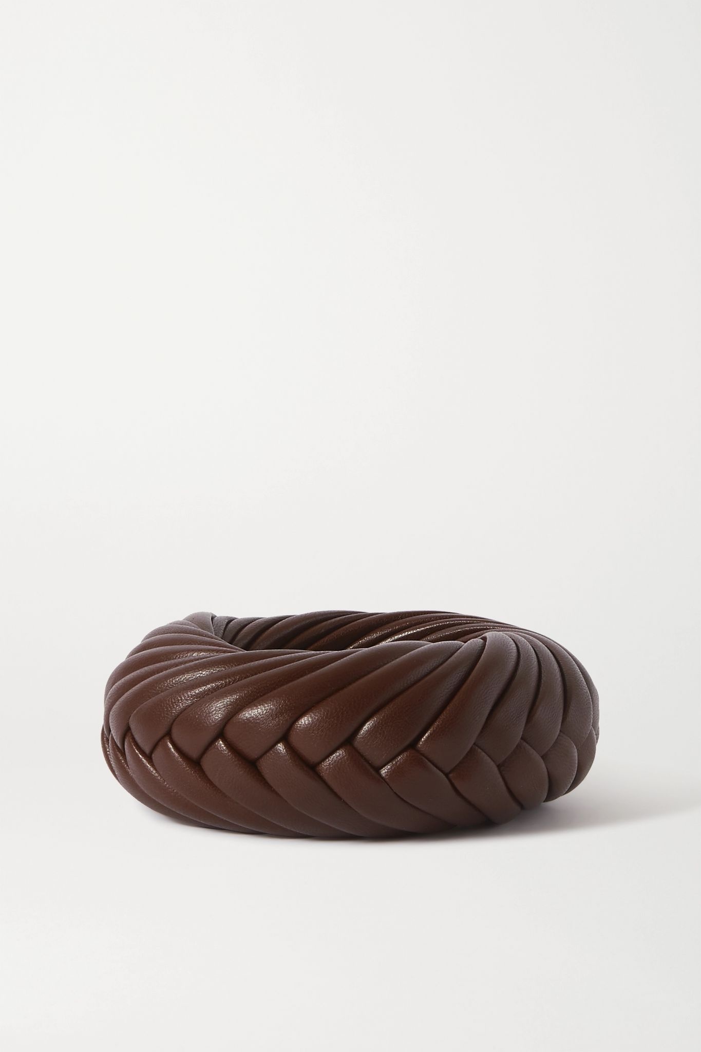 Woven leather cuff - 3