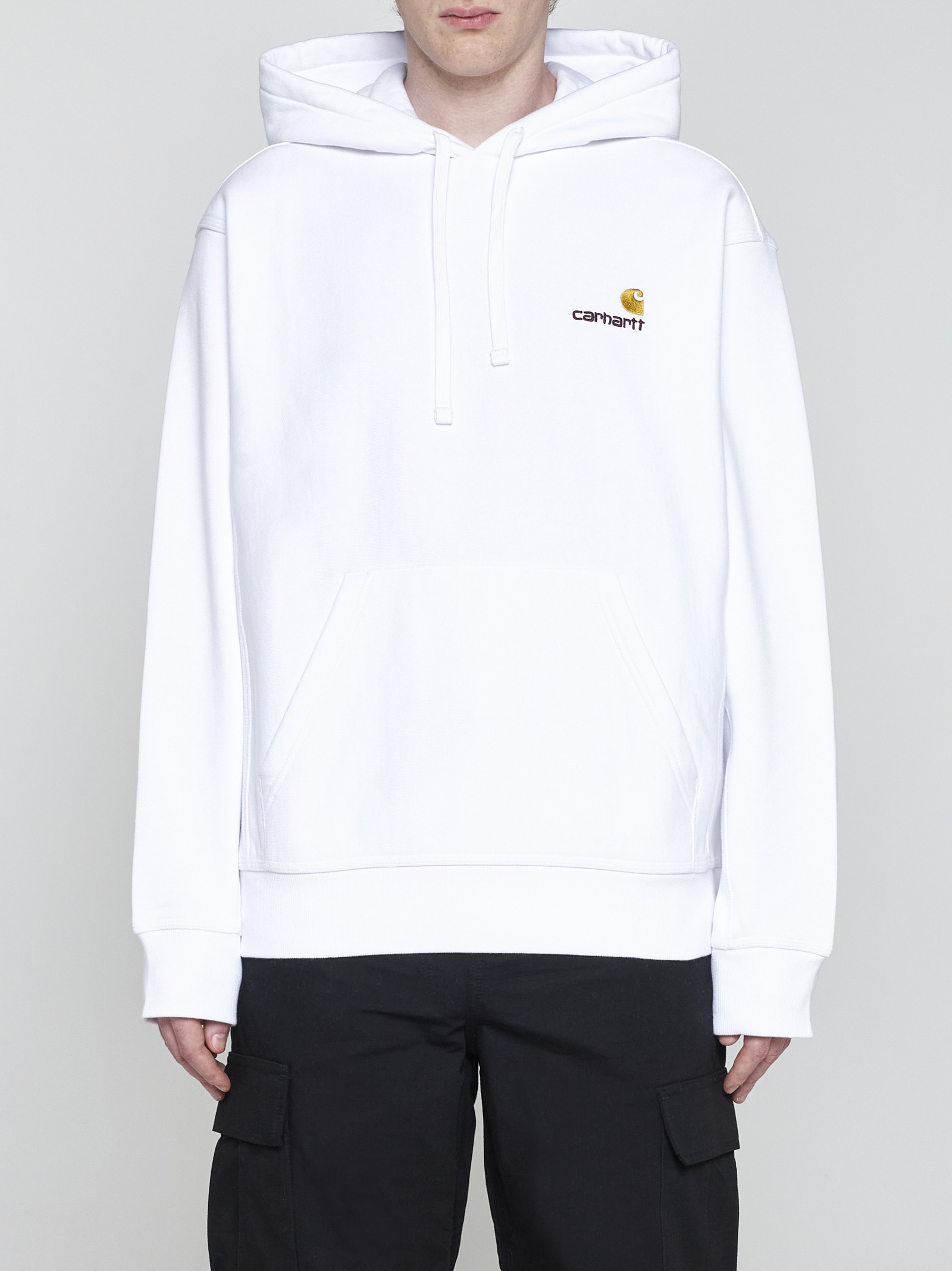 Logo cotton-blend hoodie - 2